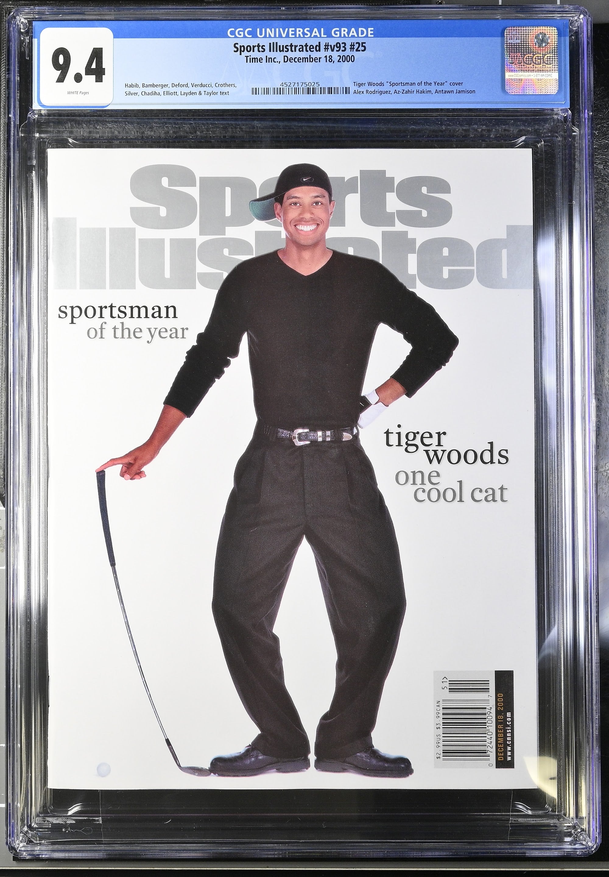 2000 Tiger Woods Sports Illustrated – CGC 9.4 Newsstand