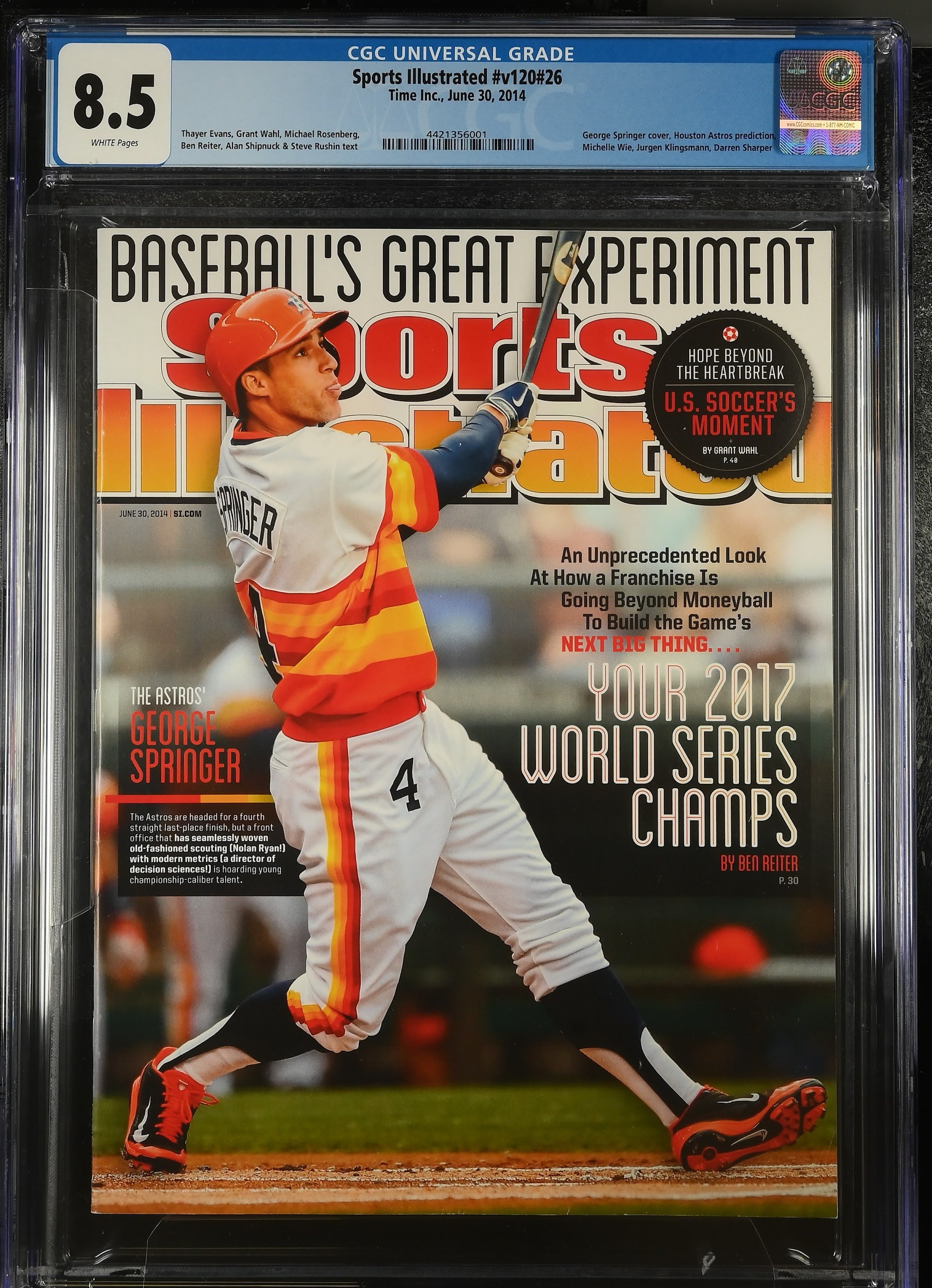 George Springer Sports Illustrated – CGC 8.5 Newsstand