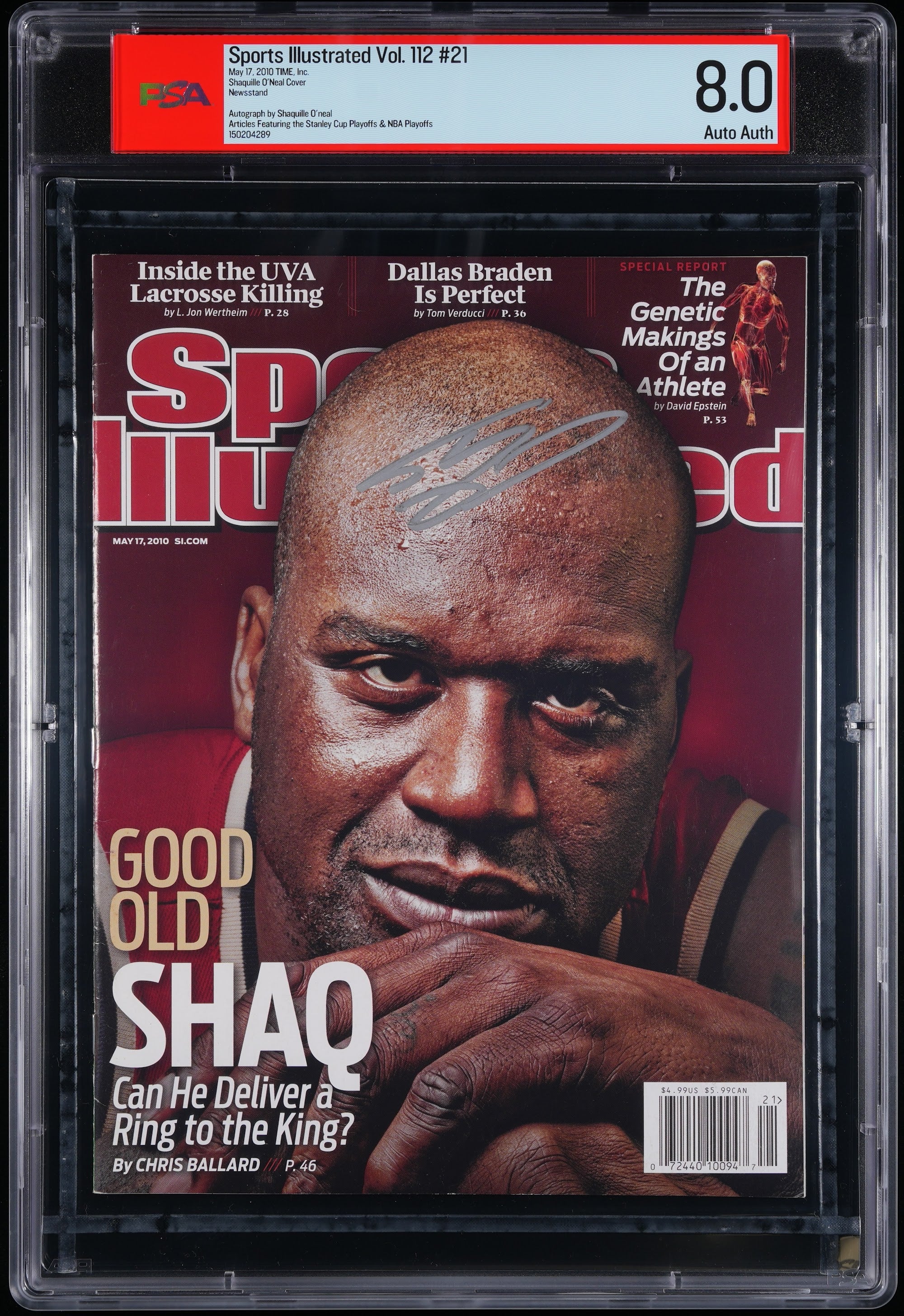 2010 Sports Illustrated Autographed – PSA 8 Newsstand