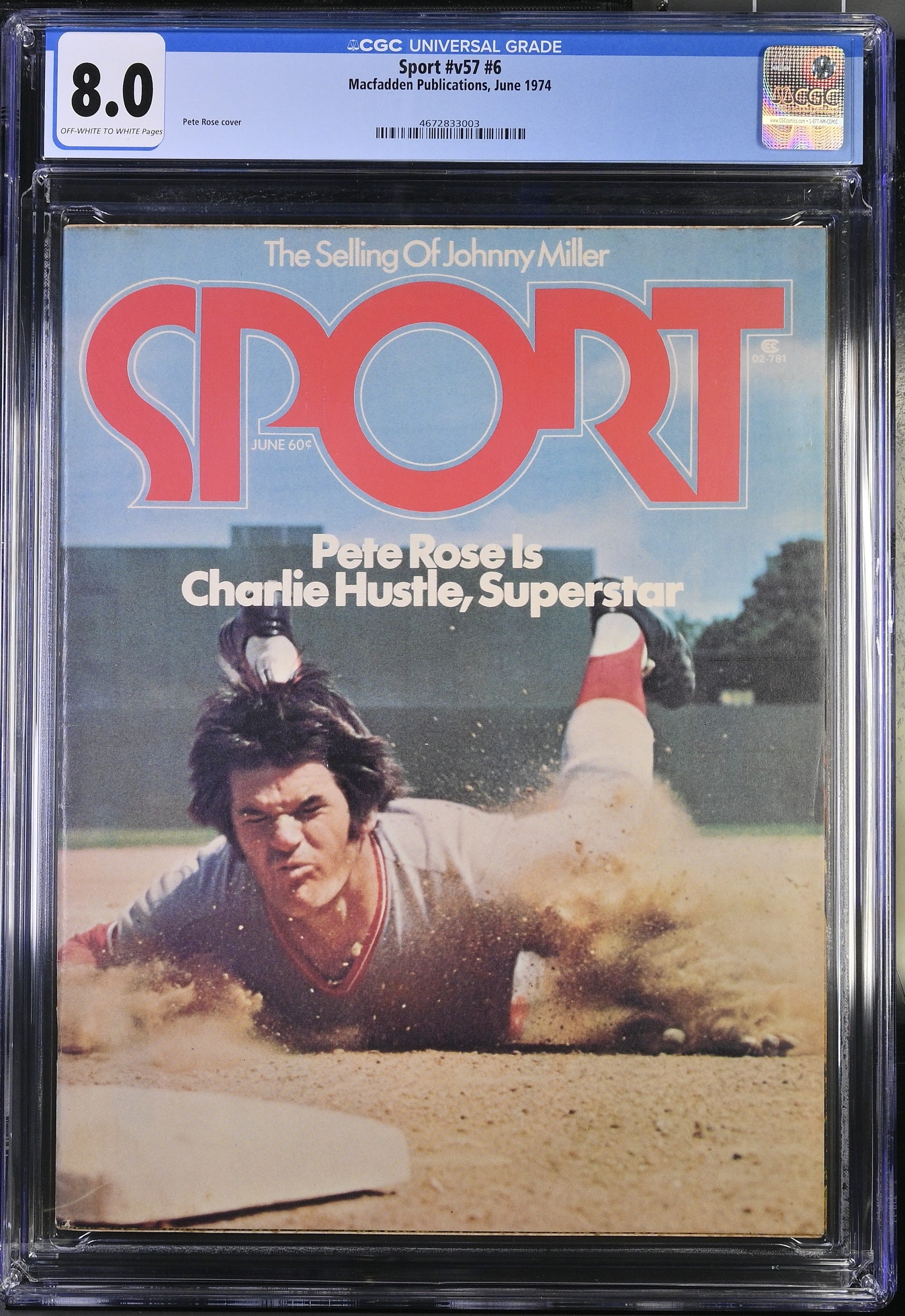 1974 Pete Rose Sport Magazine – CGC 8 Newsstand