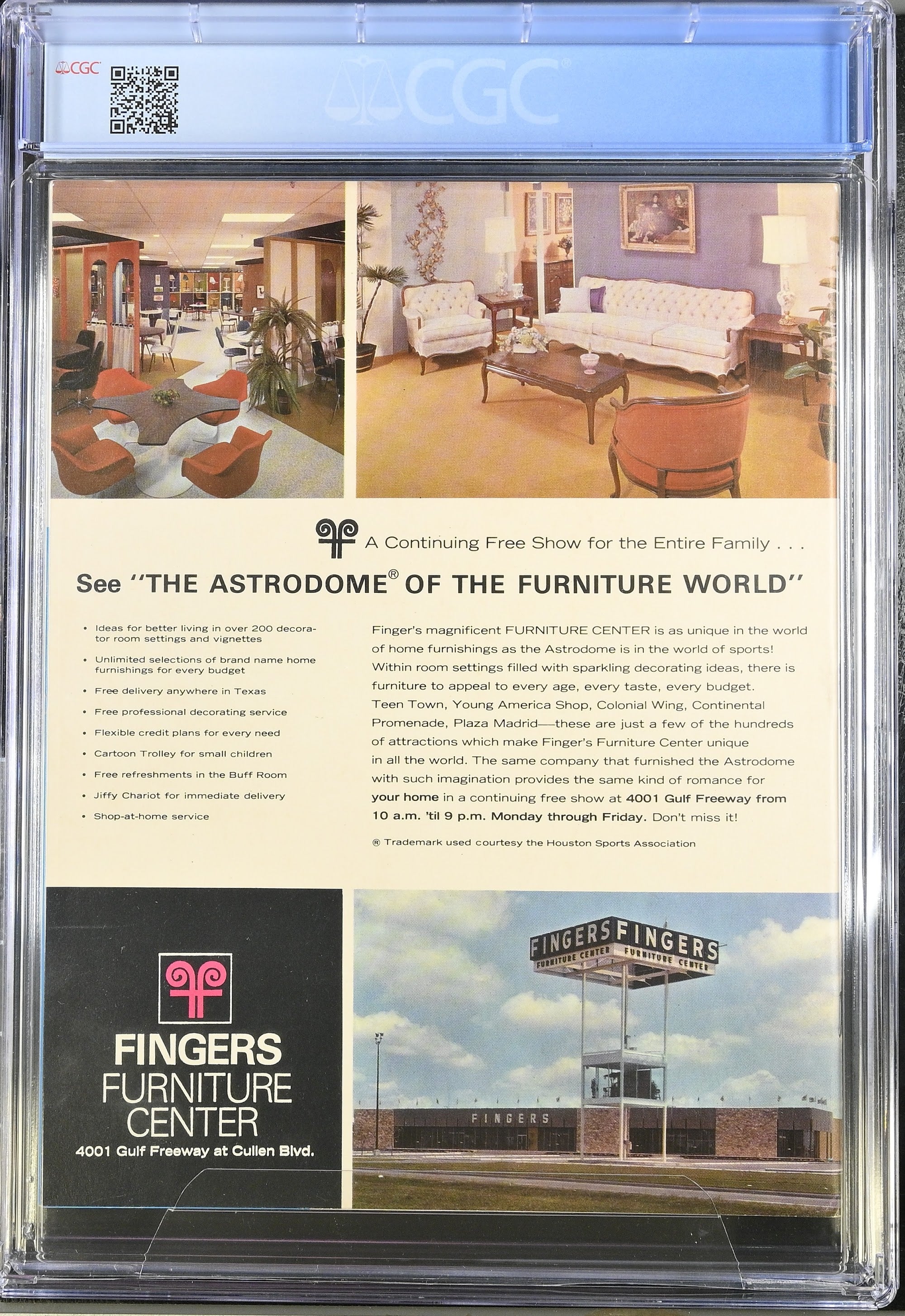 1966 Houston Astrodome Top Pop – CGC 9 "8th Wonder of the World"