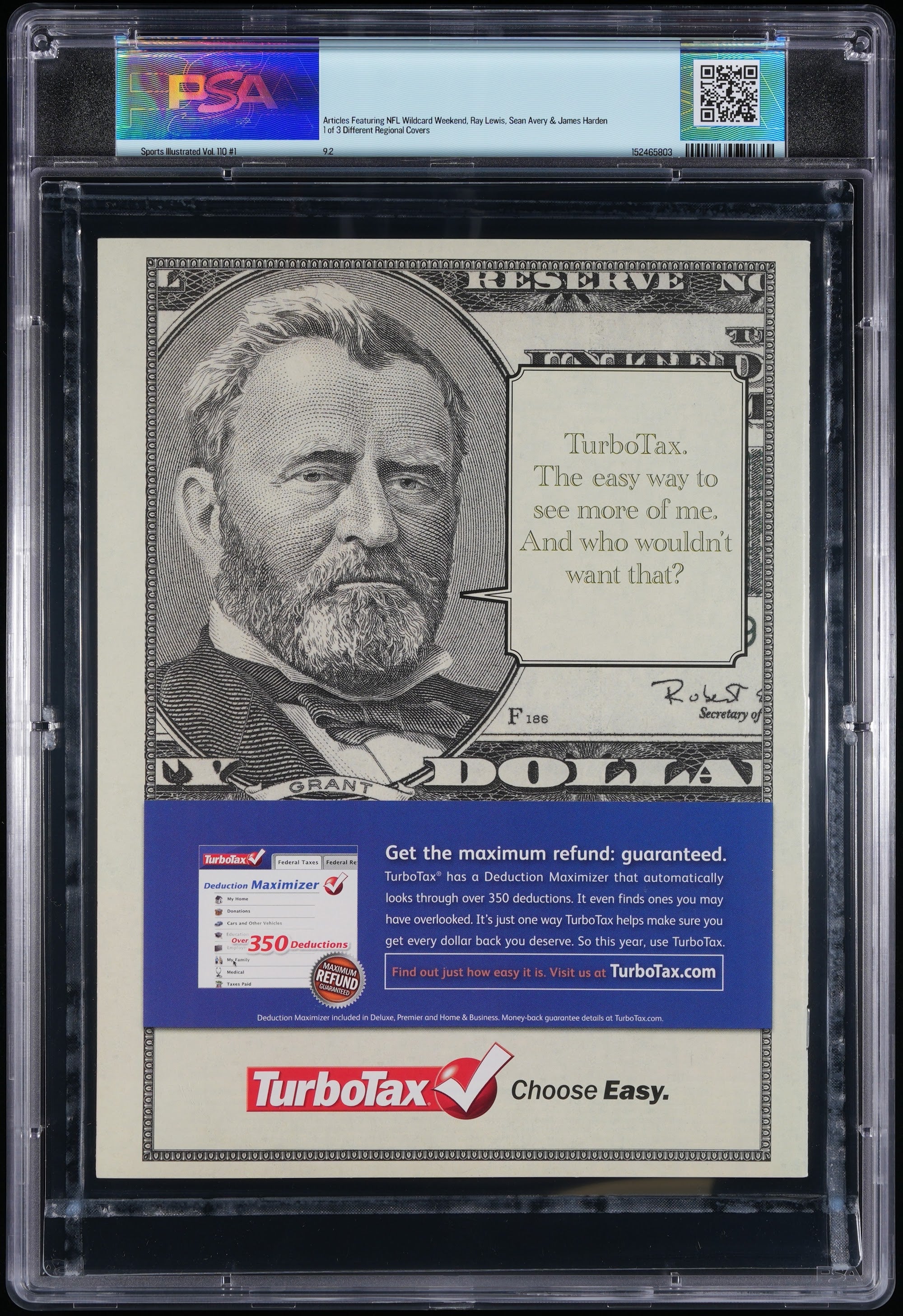 2009 Sports Illustrated 1st Cover Autographed – PSA 9.2