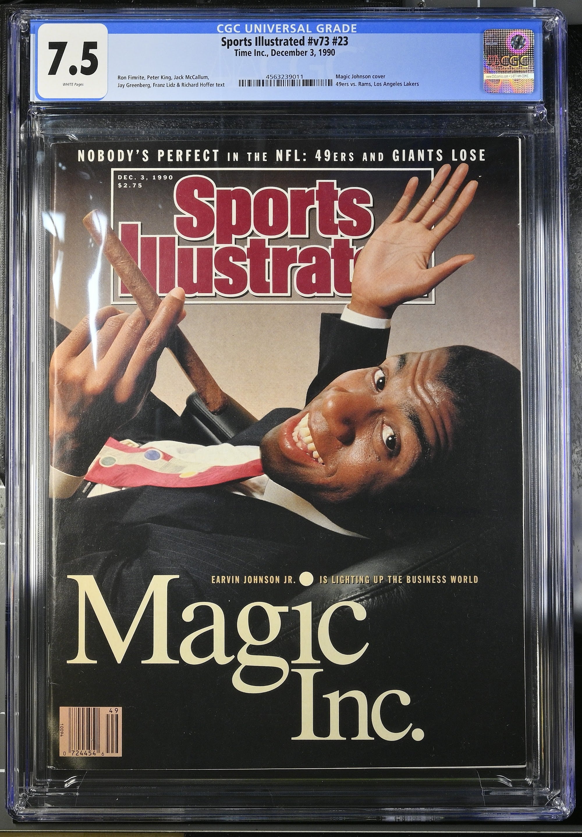 1990 Magic Johnson Sports Illustrated – CGC 7.5 Newsstand