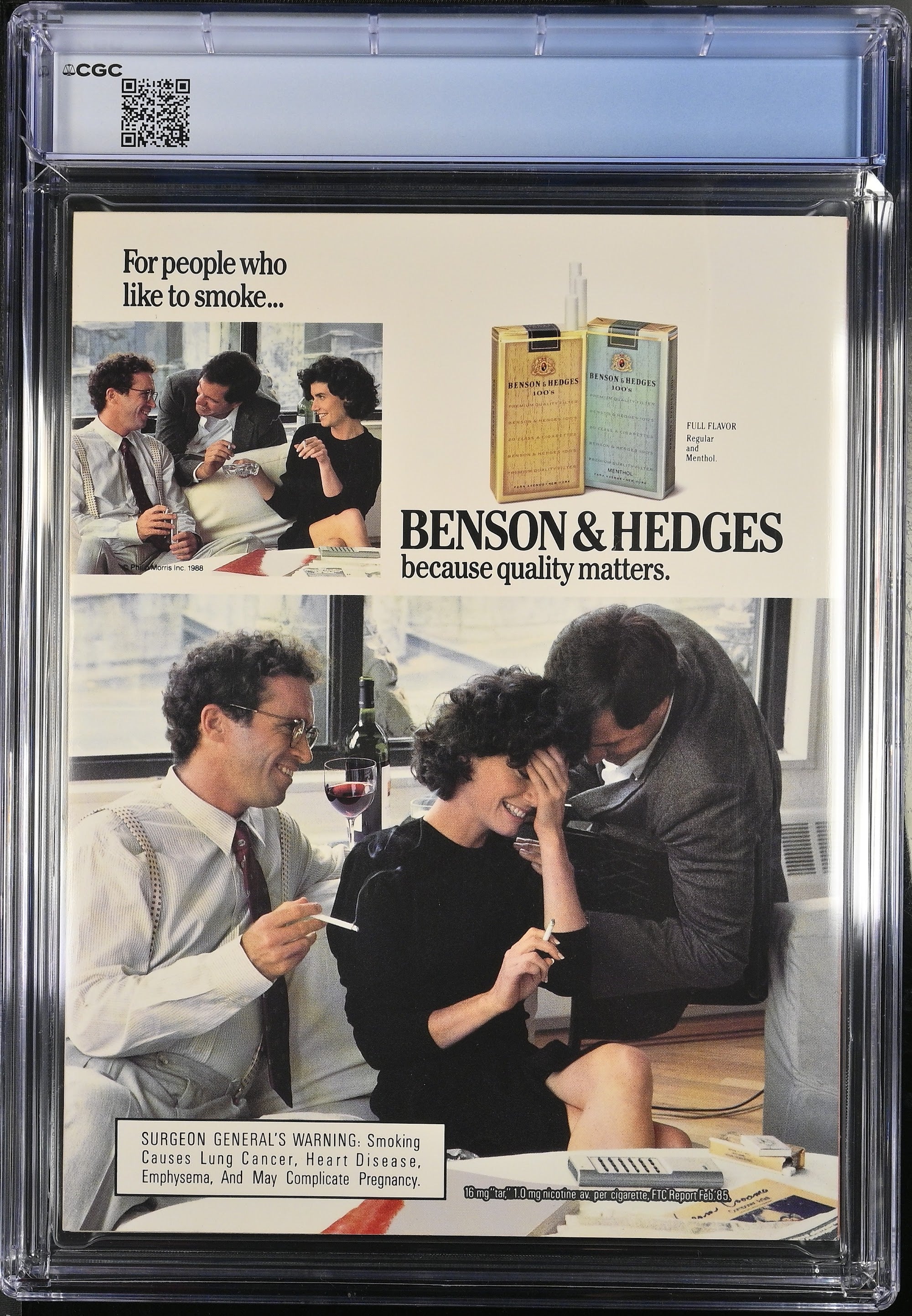 1988 Jessica Hahn Playboy – CGC 8.5 Newsstand