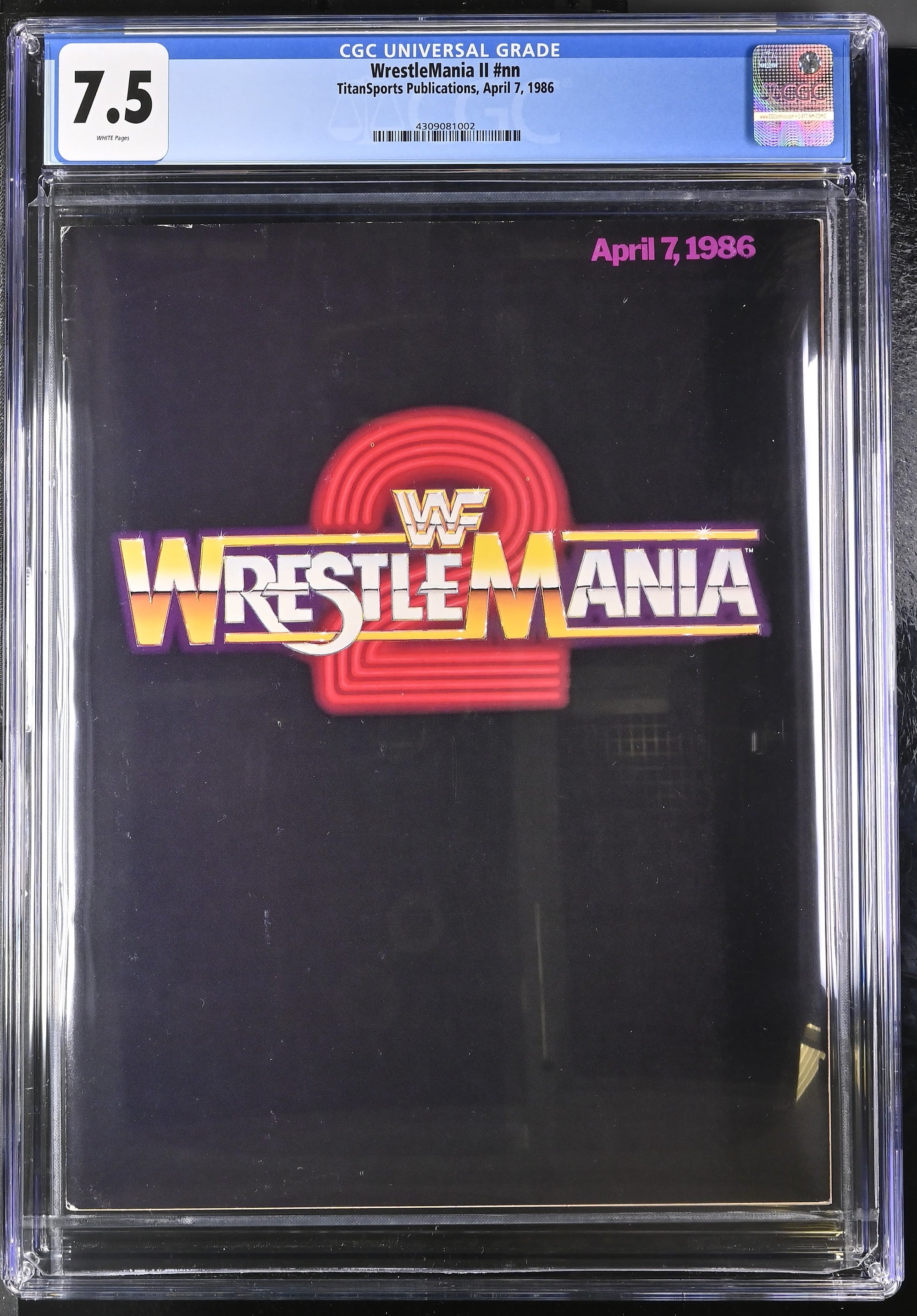1986 WrestleMania Program – CGC 7.5-thumbmail-1