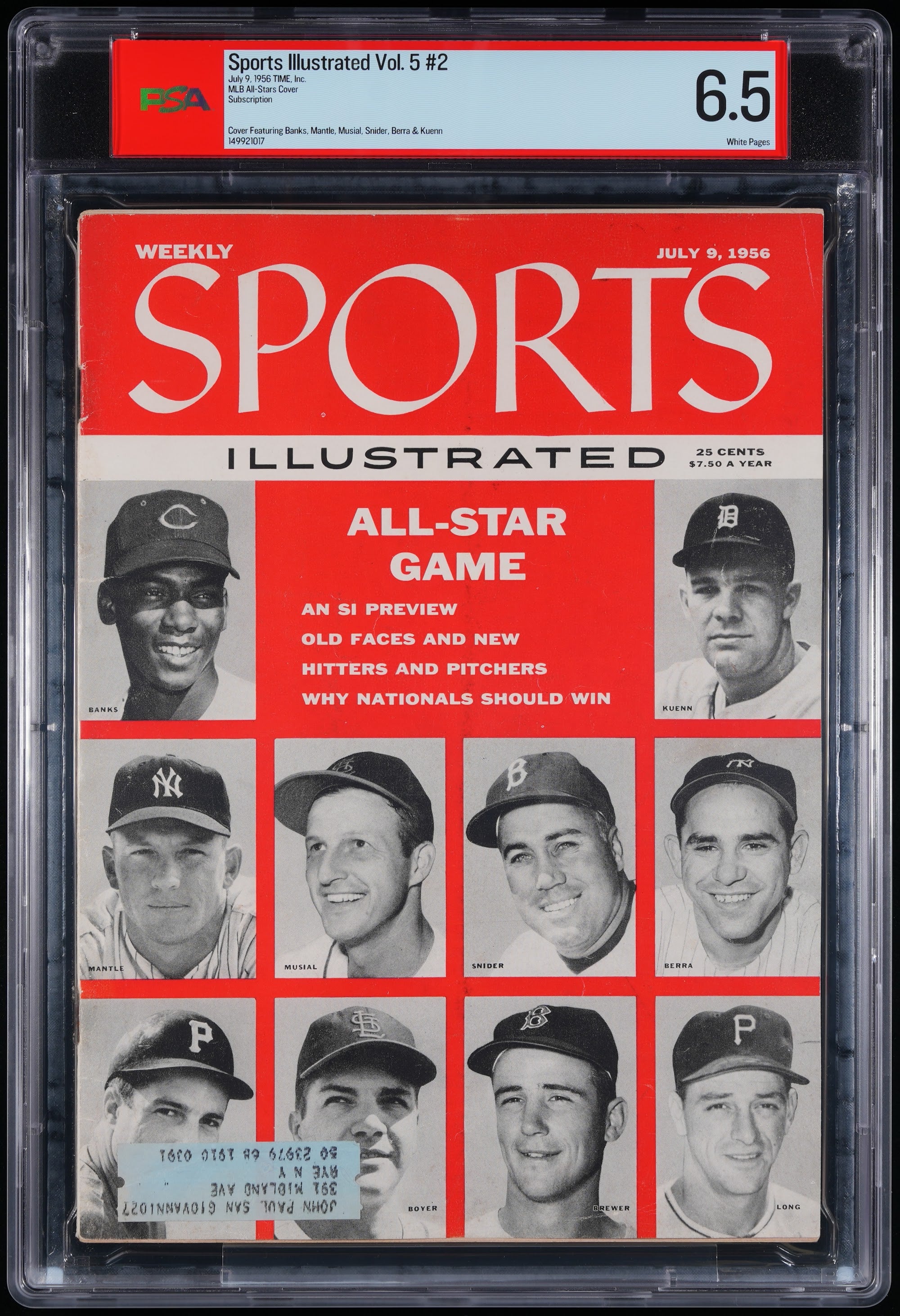 1956 Sports Illustrated – PSA 6.5