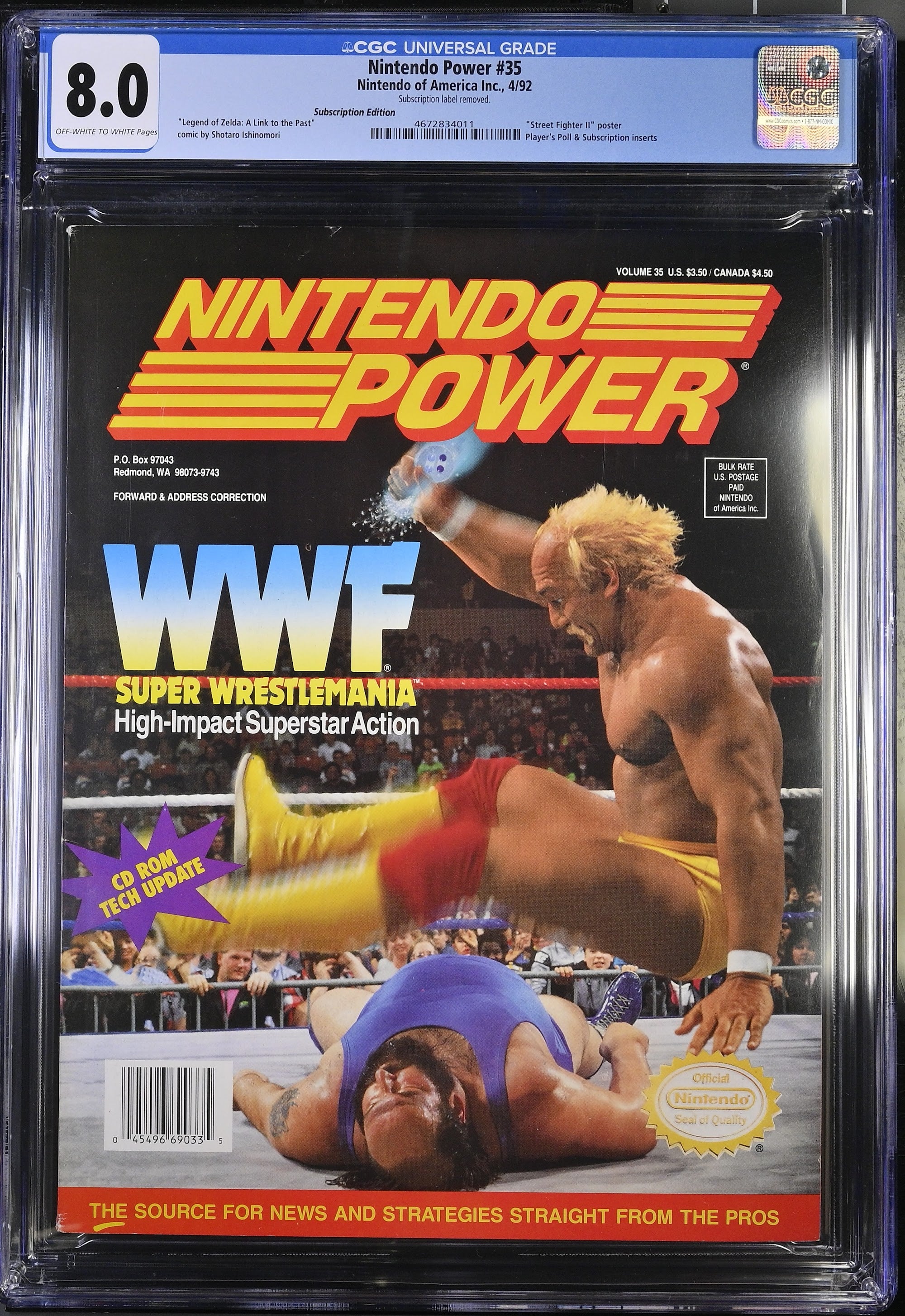 1992 Hulk Hogan WrestleMania Program – CGC 8