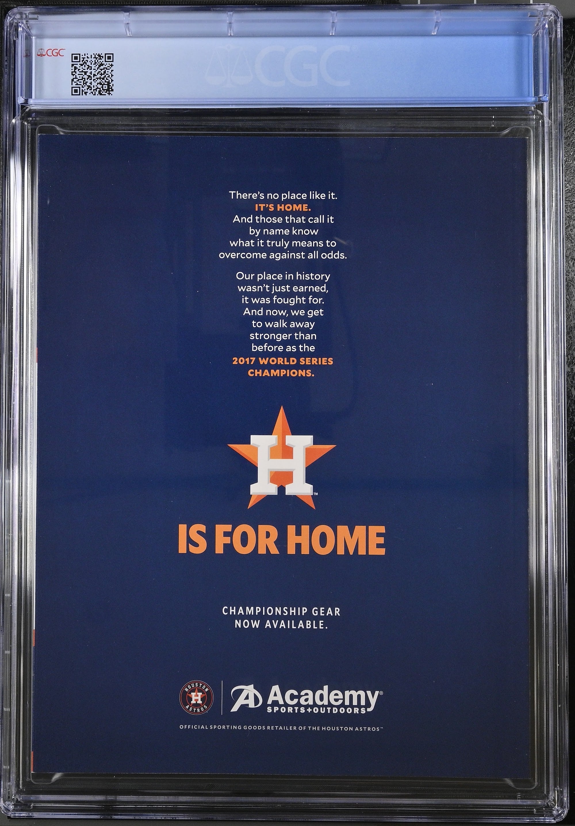 2017 George Springer Houston Chronicle — CGC 9.8