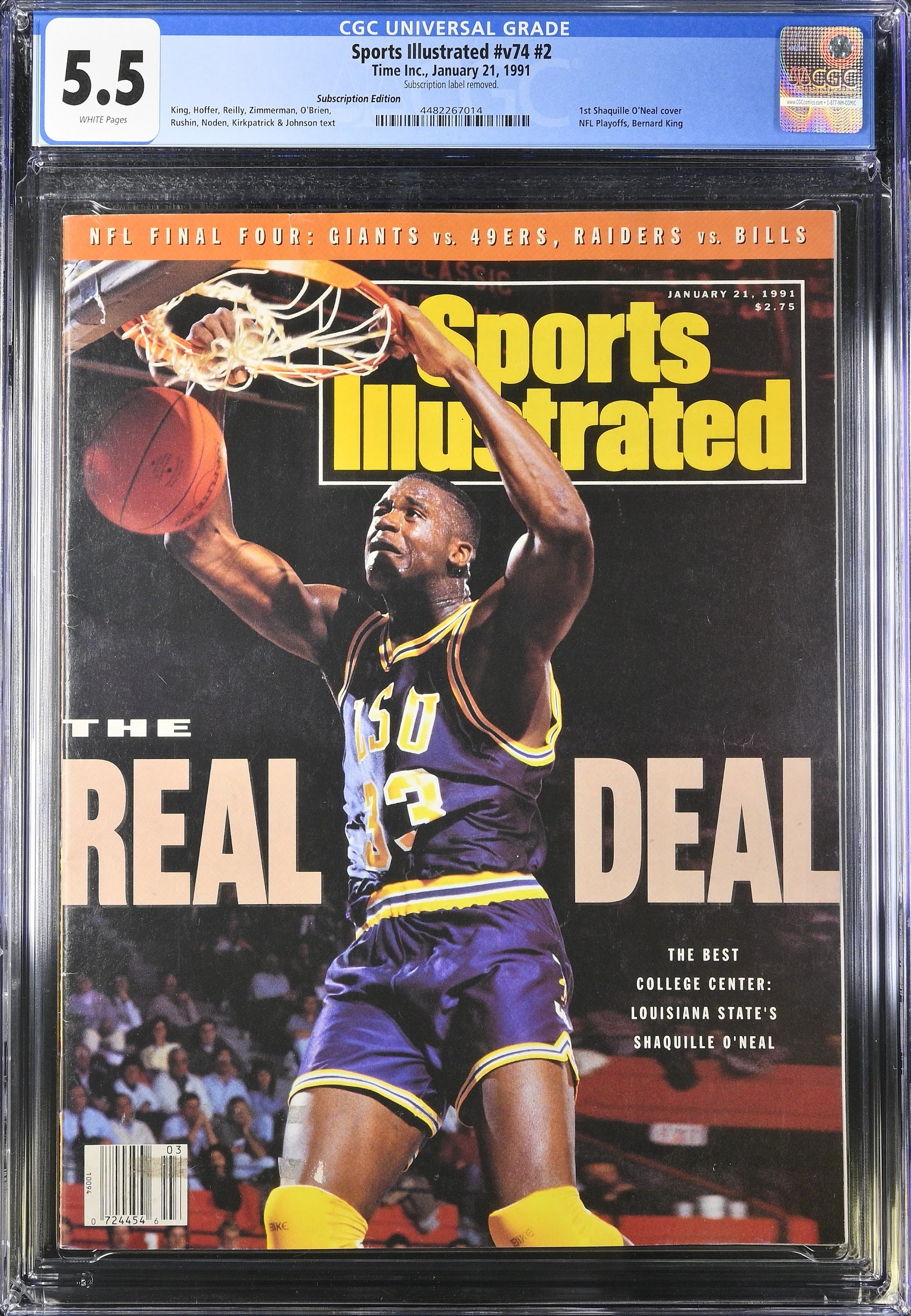 1991 Sports Illustrated 1st Cover – CGC 5.5