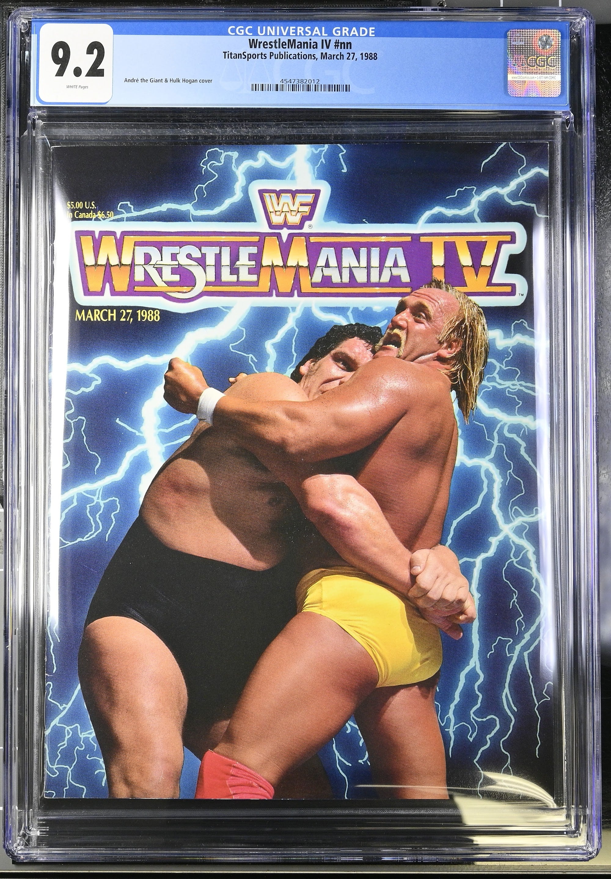 Hulk Hogan WrestleMania Program – CGC 9.2