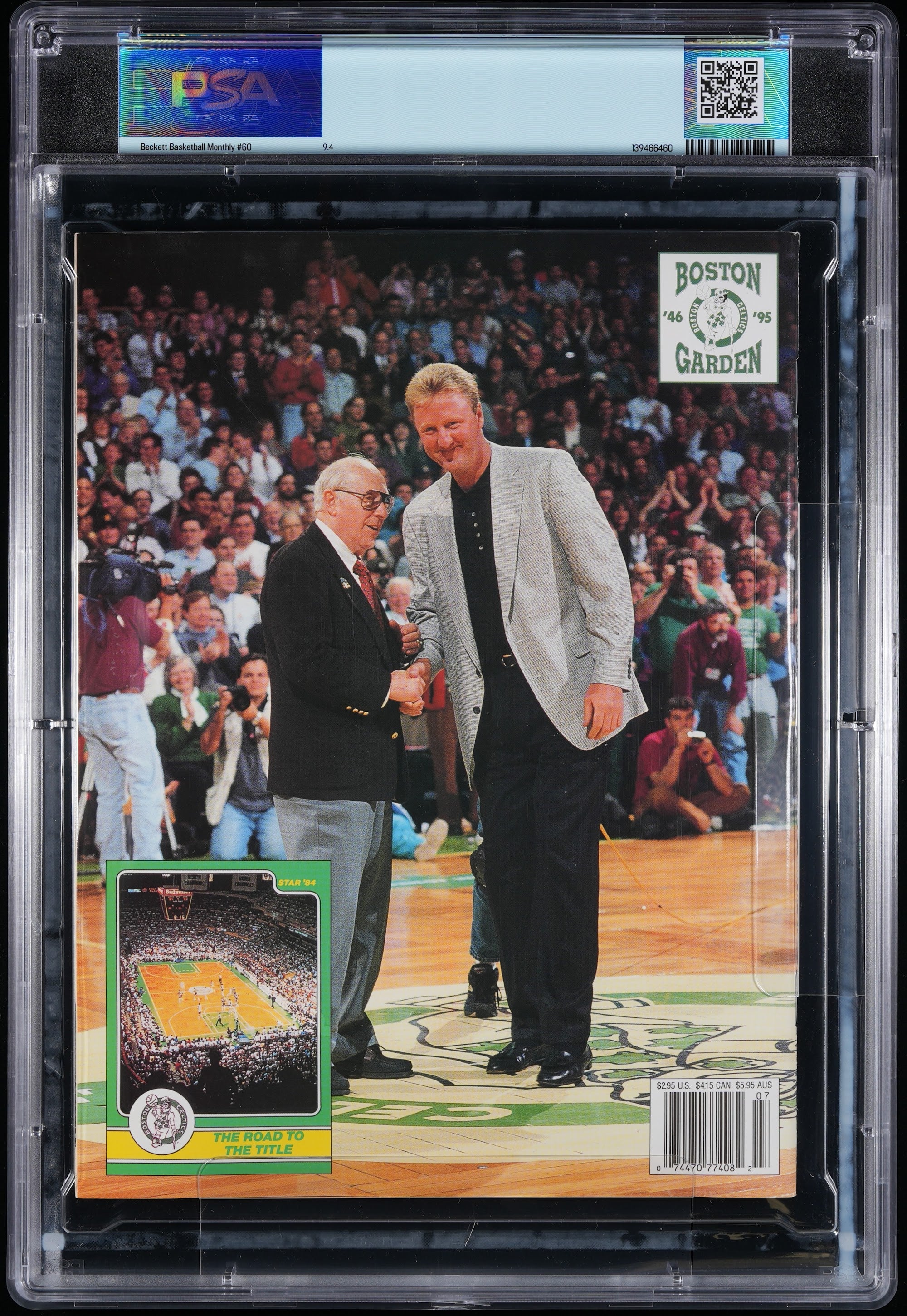 1995 Hakeem Olajuwon Beckett Autographed – PSA 9.4