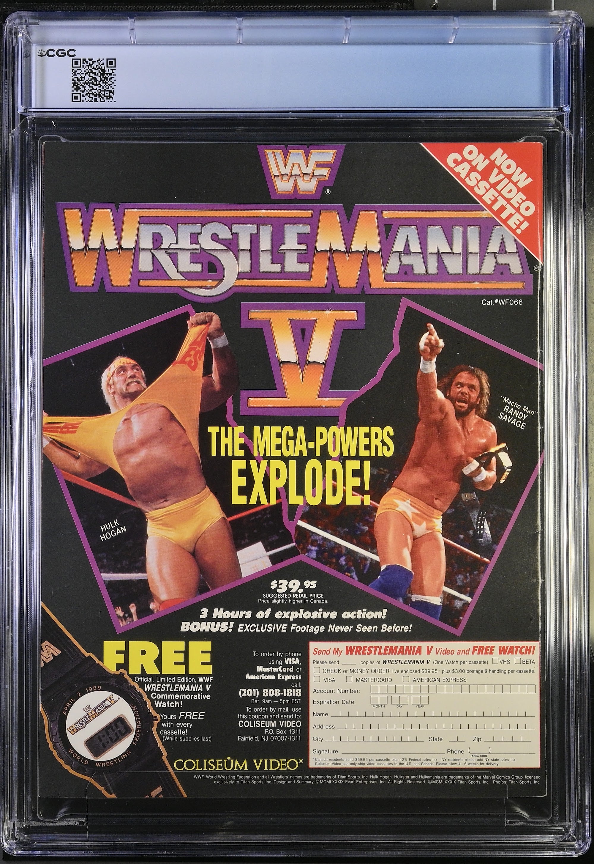 1989 Hulk Hogan WWF Magazine – CGC 7.5 Newsstand
