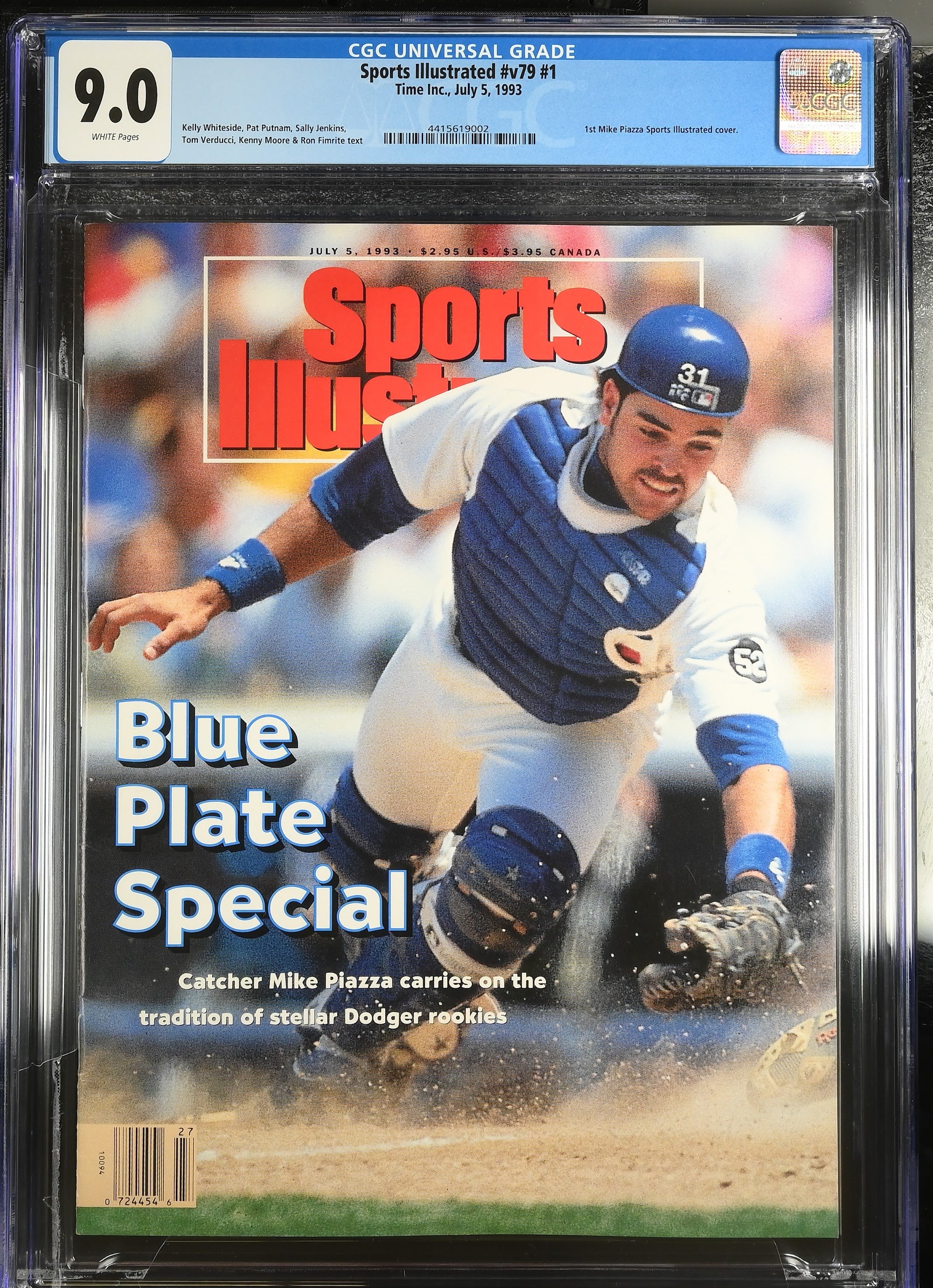 Mike Piazza Sports Illustrated 1st Cover – CGC 9