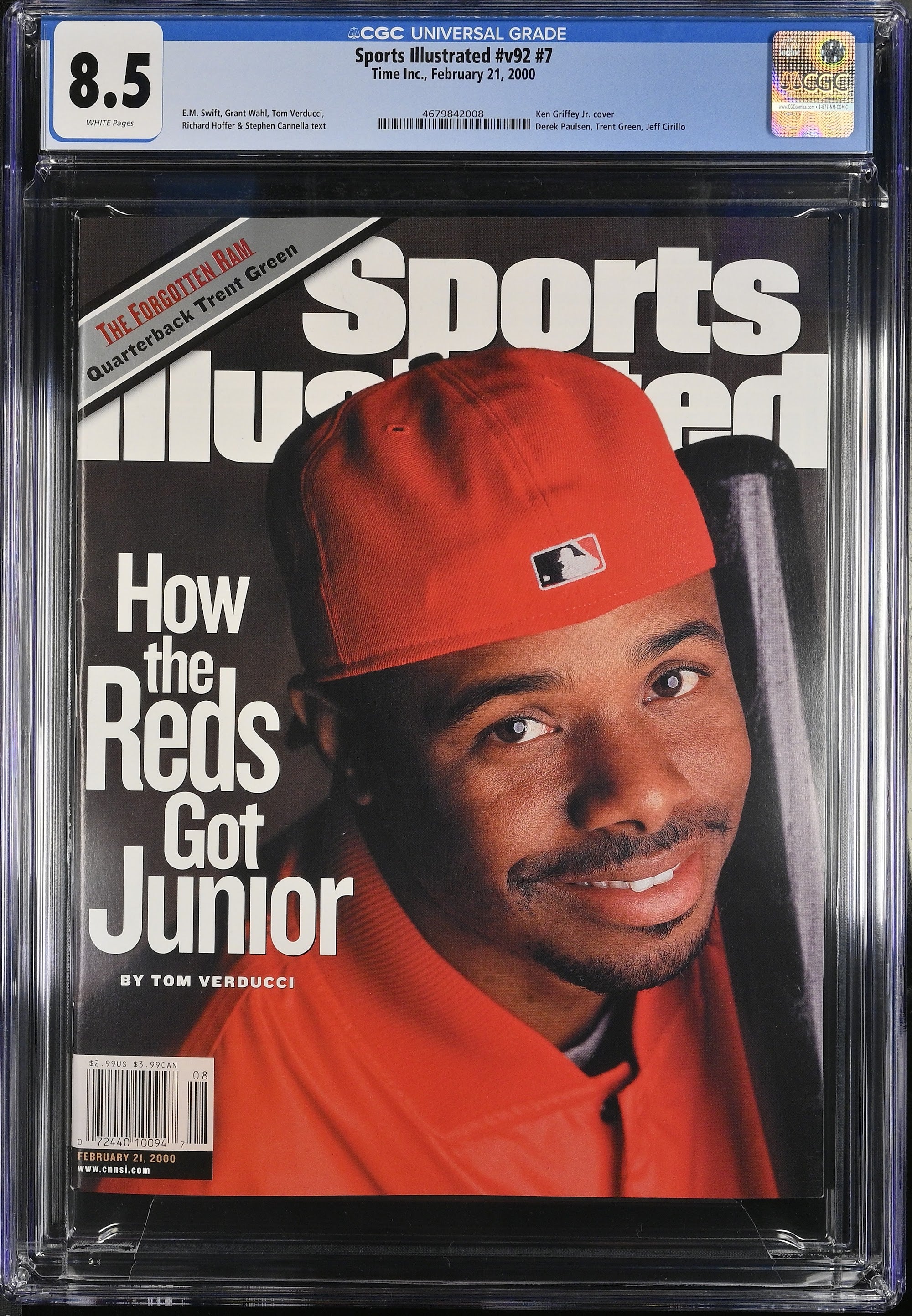 2000 Ken Griffey Jr. Sports Illustrated – CGC 8.5 Newsstand