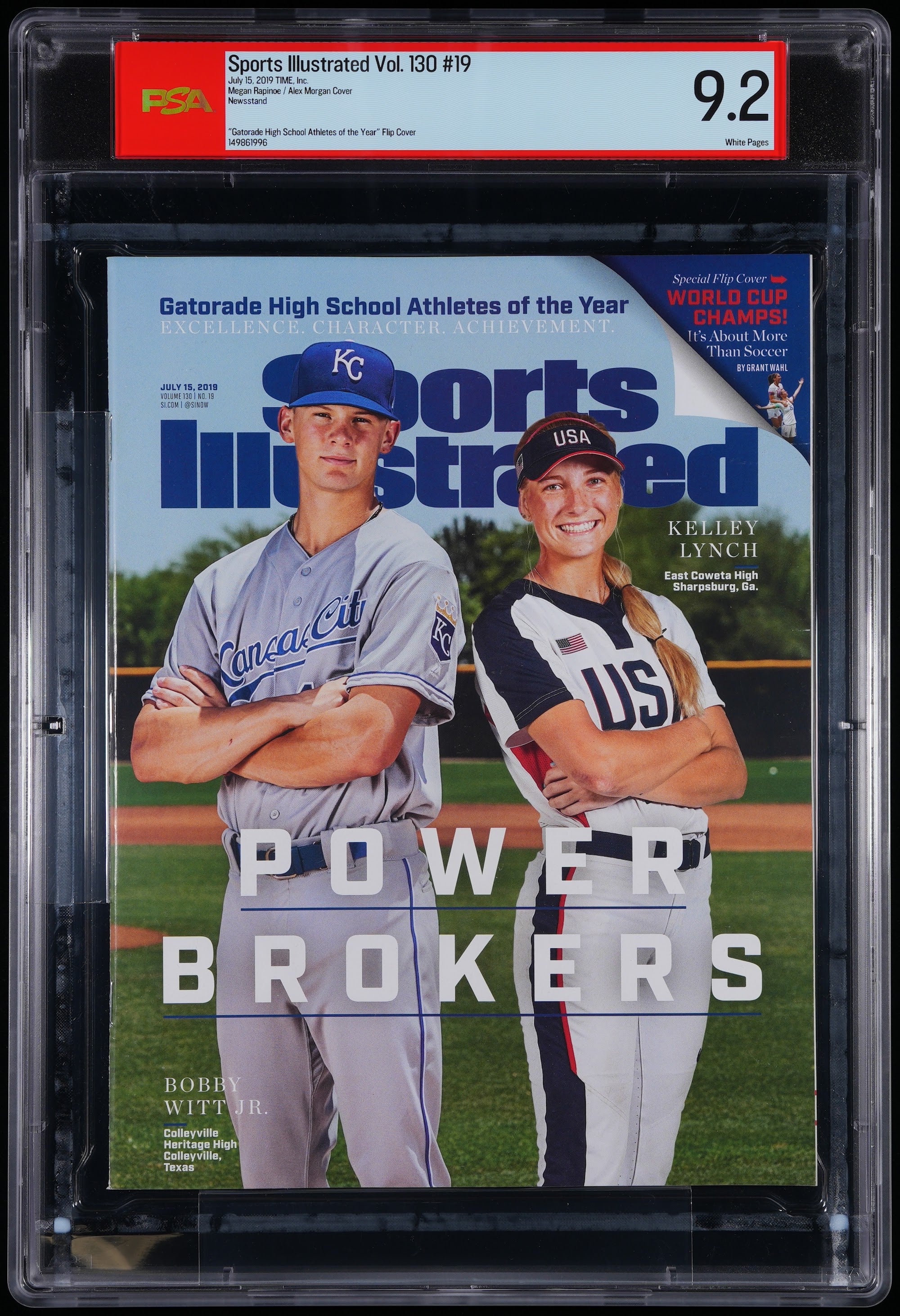 2019 Bobby Witt Jr. Sports Illustrated 1st Cover – PSA 9.2 Newsstand