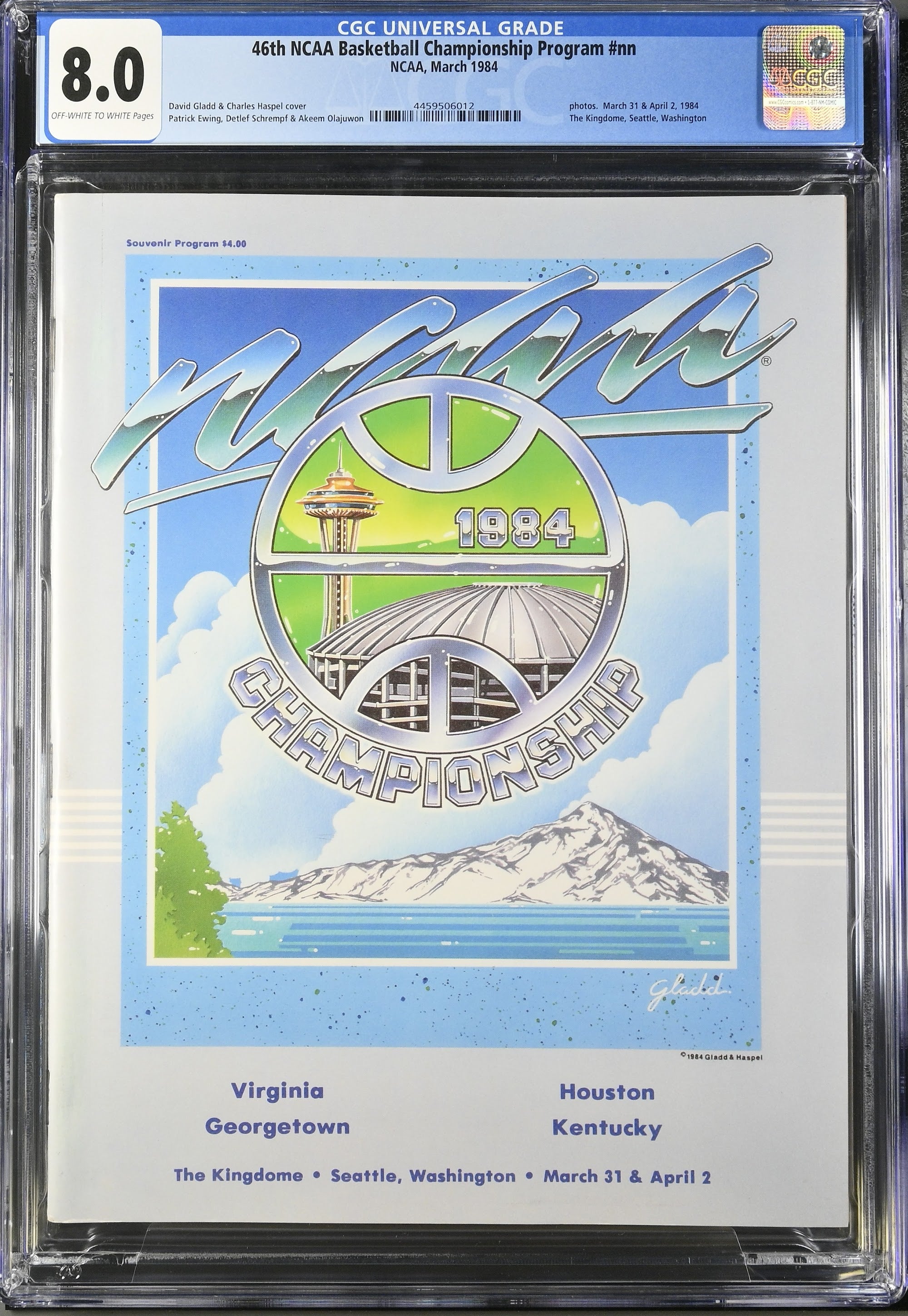 1984 NCAA Final Four Program Top Pop – CGC 8