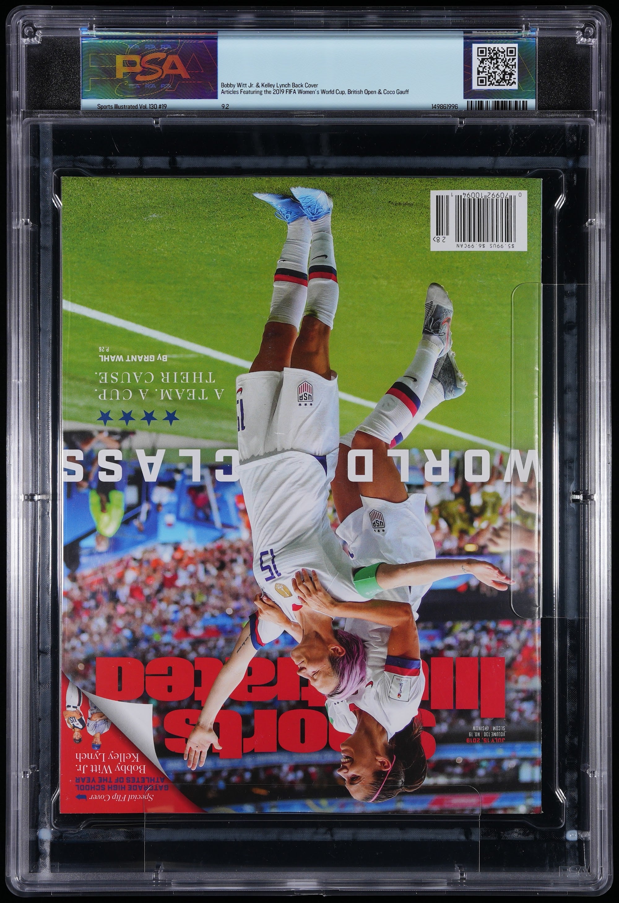 2019 Bobby Witt Jr. Sports Illustrated 1st Cover – PSA 9.2 Newsstand