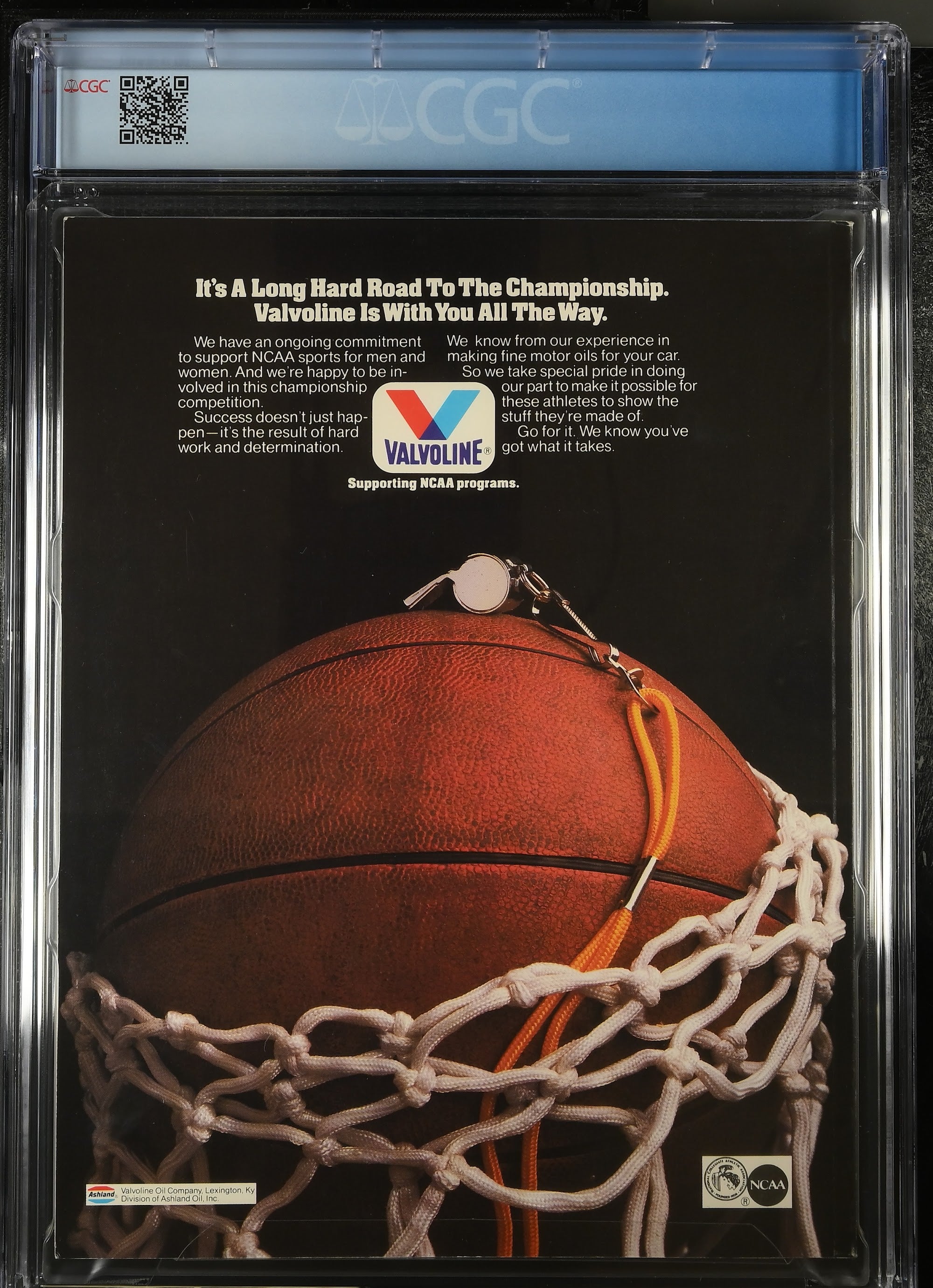 1987 Bob Knight NCAA Final Four Program Top Pop – CGC 9.4