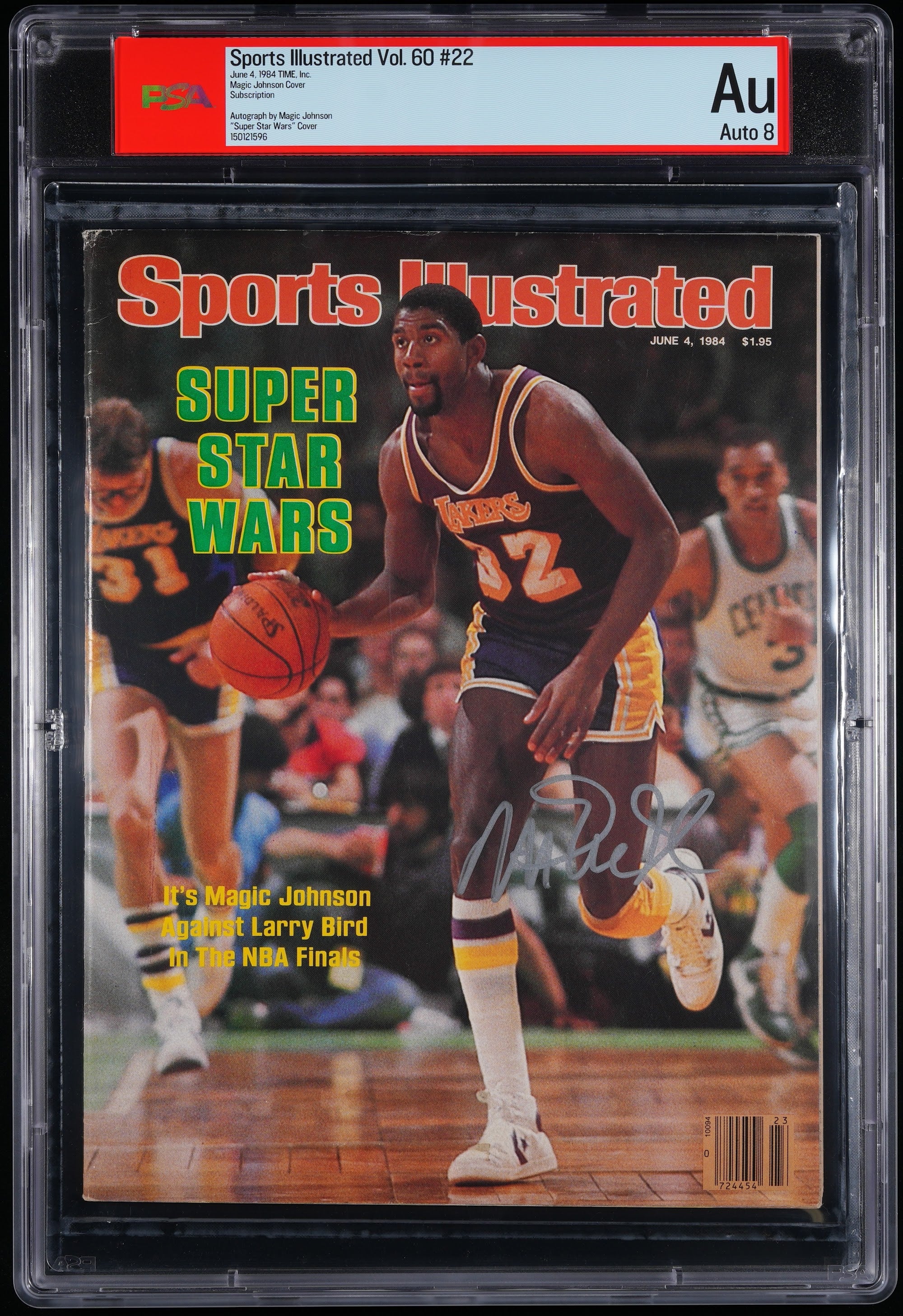 1984 Magic Johnson Sports Illustrated Autographed – PSA-thumbmail-1