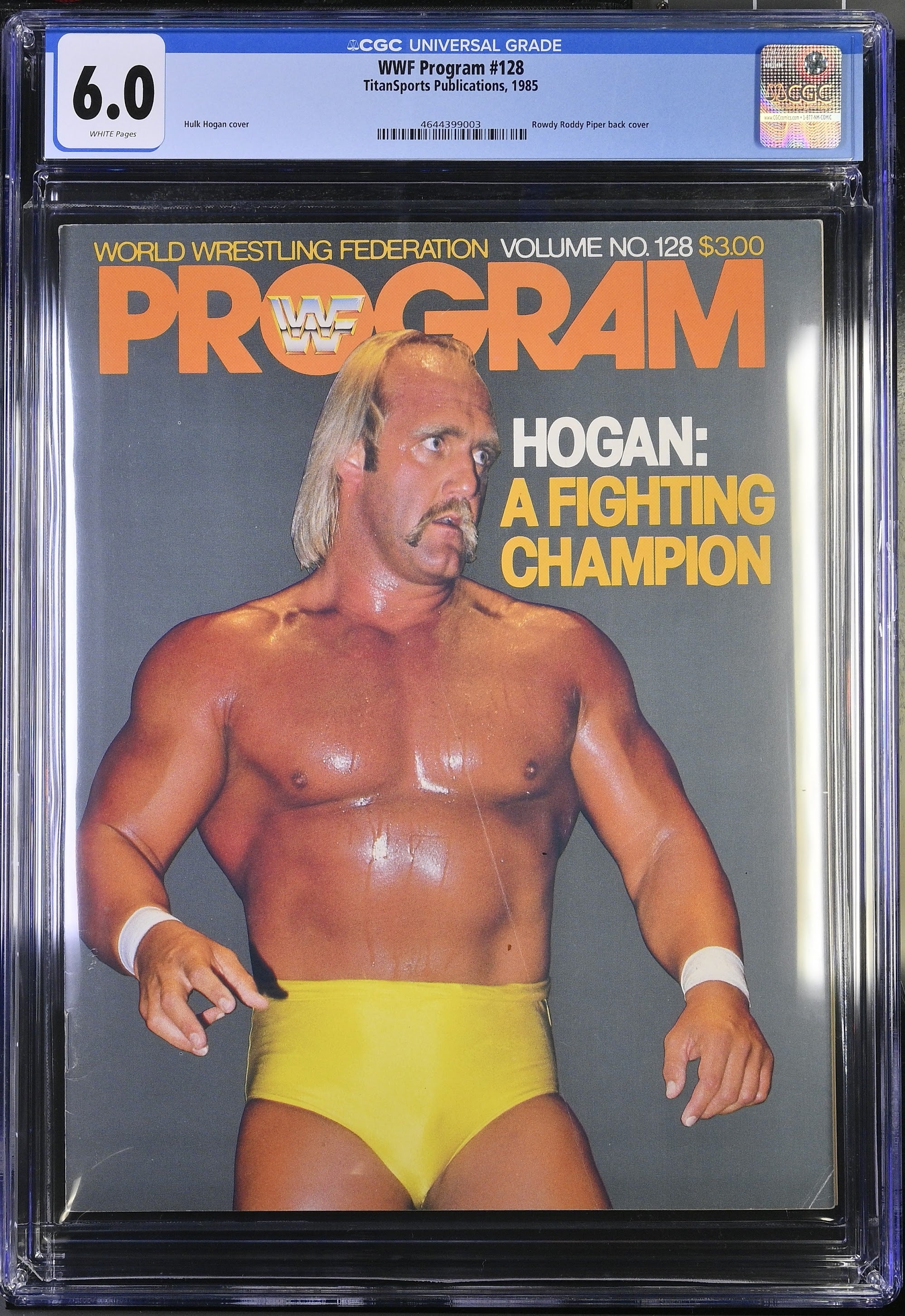 1985 Hulk Hogan WWF Magazine – CGC 6