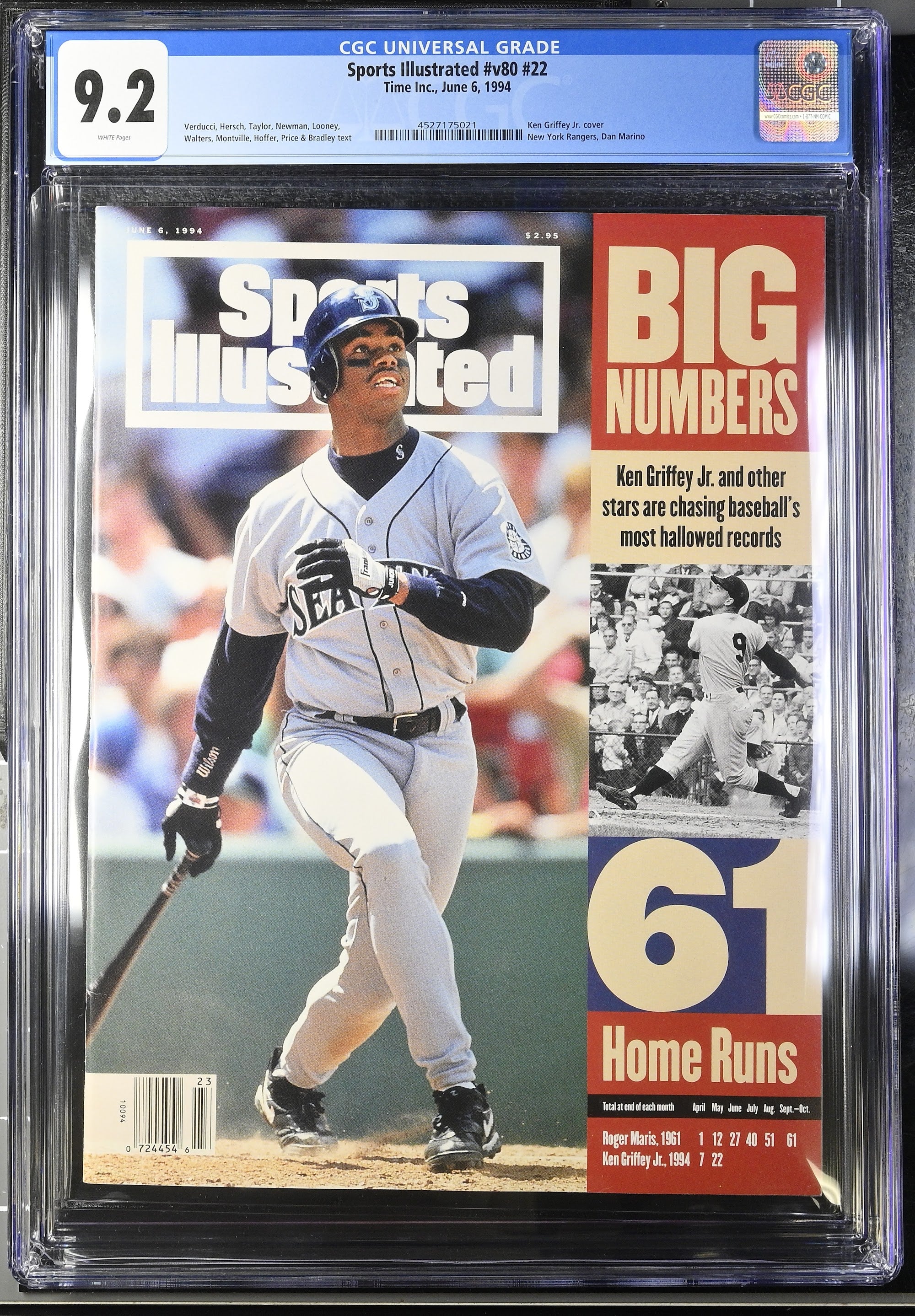 1994 Ken Griffey Jr. Sports Illustrated – CGC 9.2