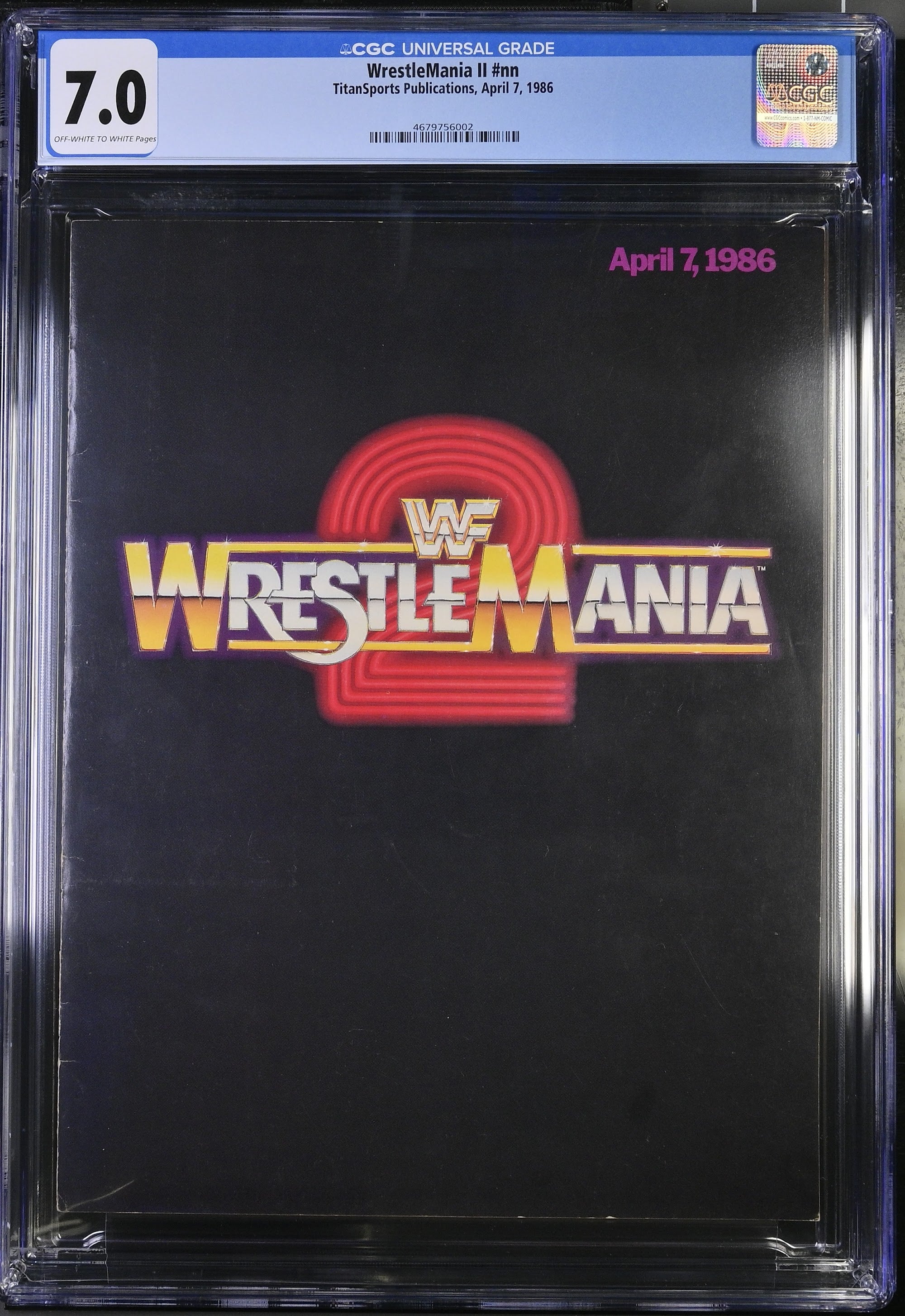 1986 WrestleMania Program – CGC 7