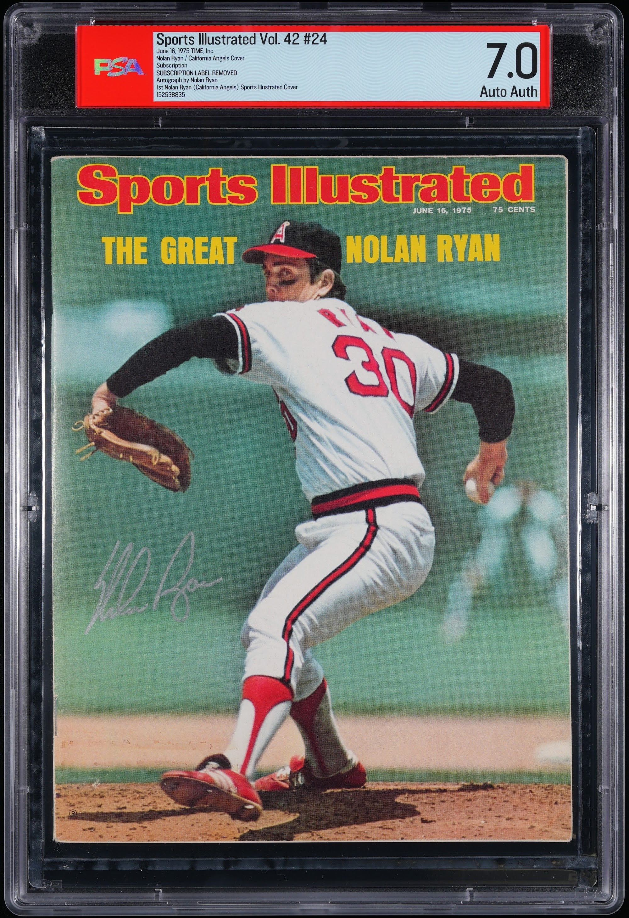 1975 Nolan Ryan Sports Illustrated 1st Cover – PSA 7 Subscription