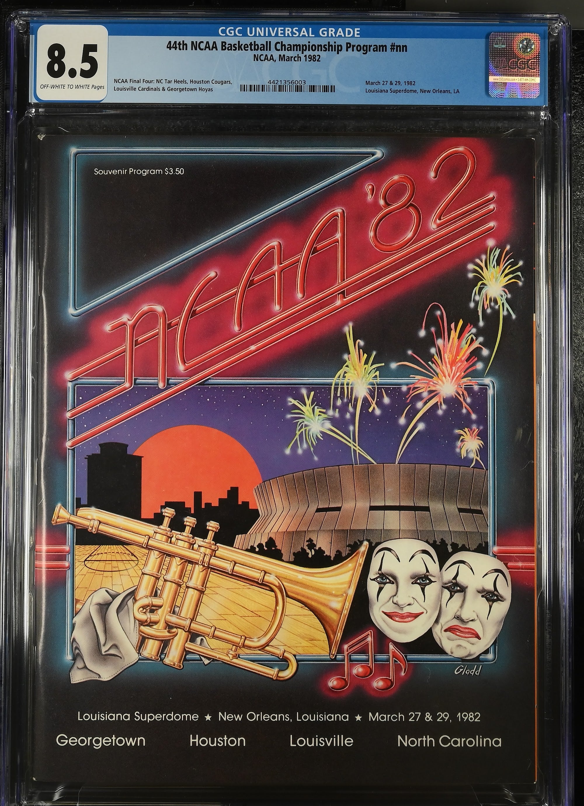 1982 Michael Jordan NCAA Final Four Program – CGC 8.5
