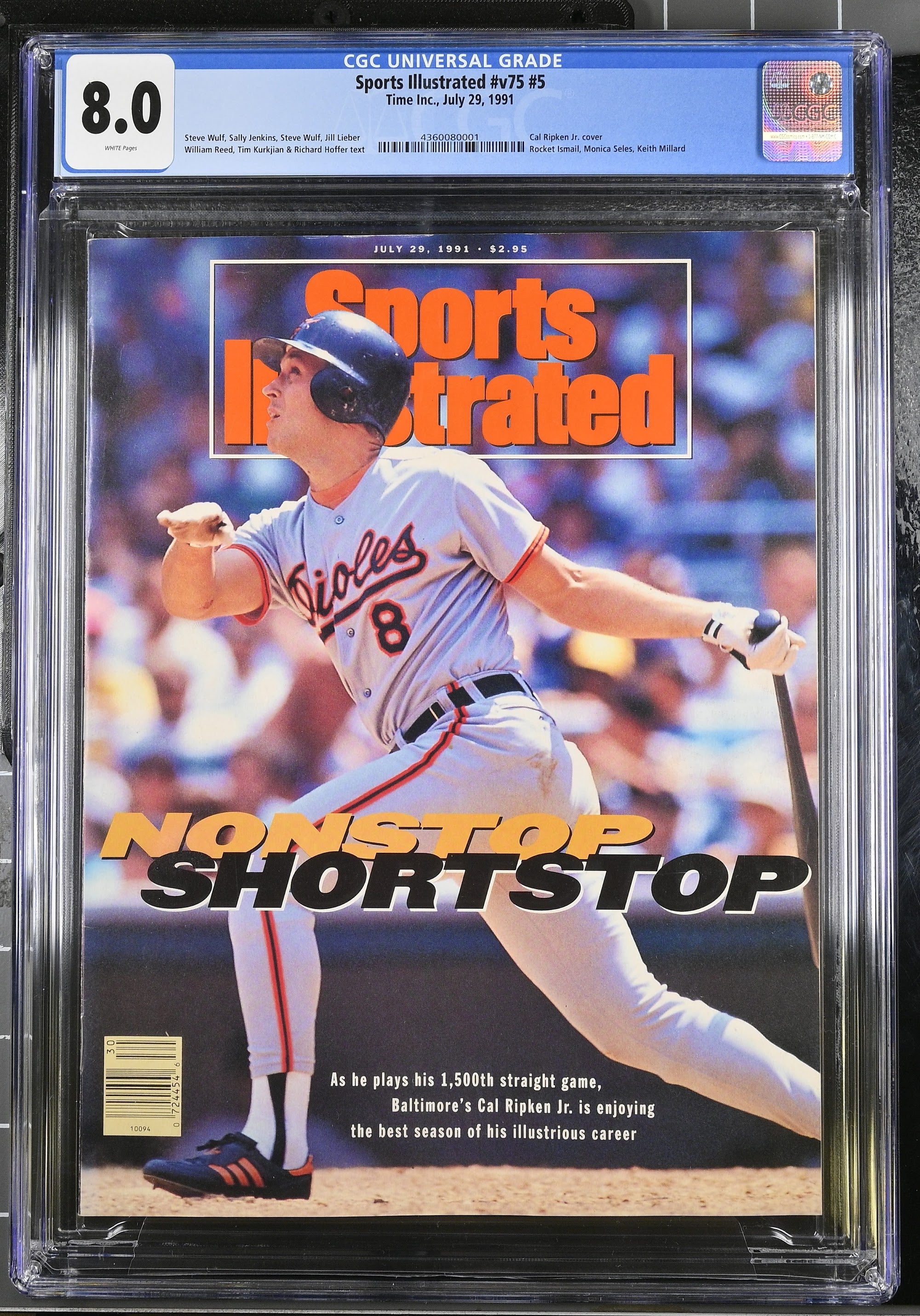 1991 Cal Ripken Jr. Sports Illustrated – CGC 8 Newsstand