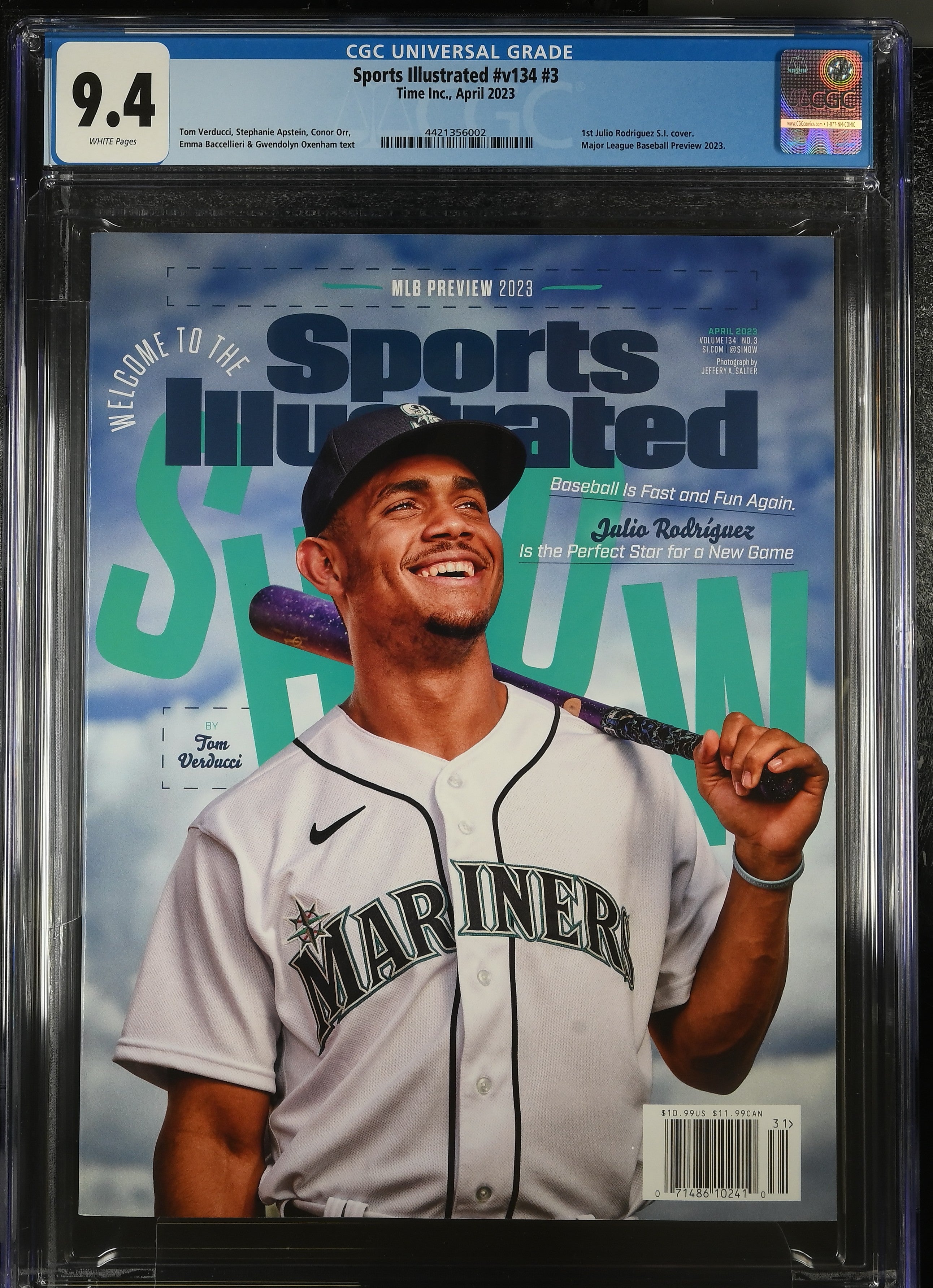 2023 Julio Rodriguez Sports Illustrated 1st Cover – CGC 9.4 Newsstand