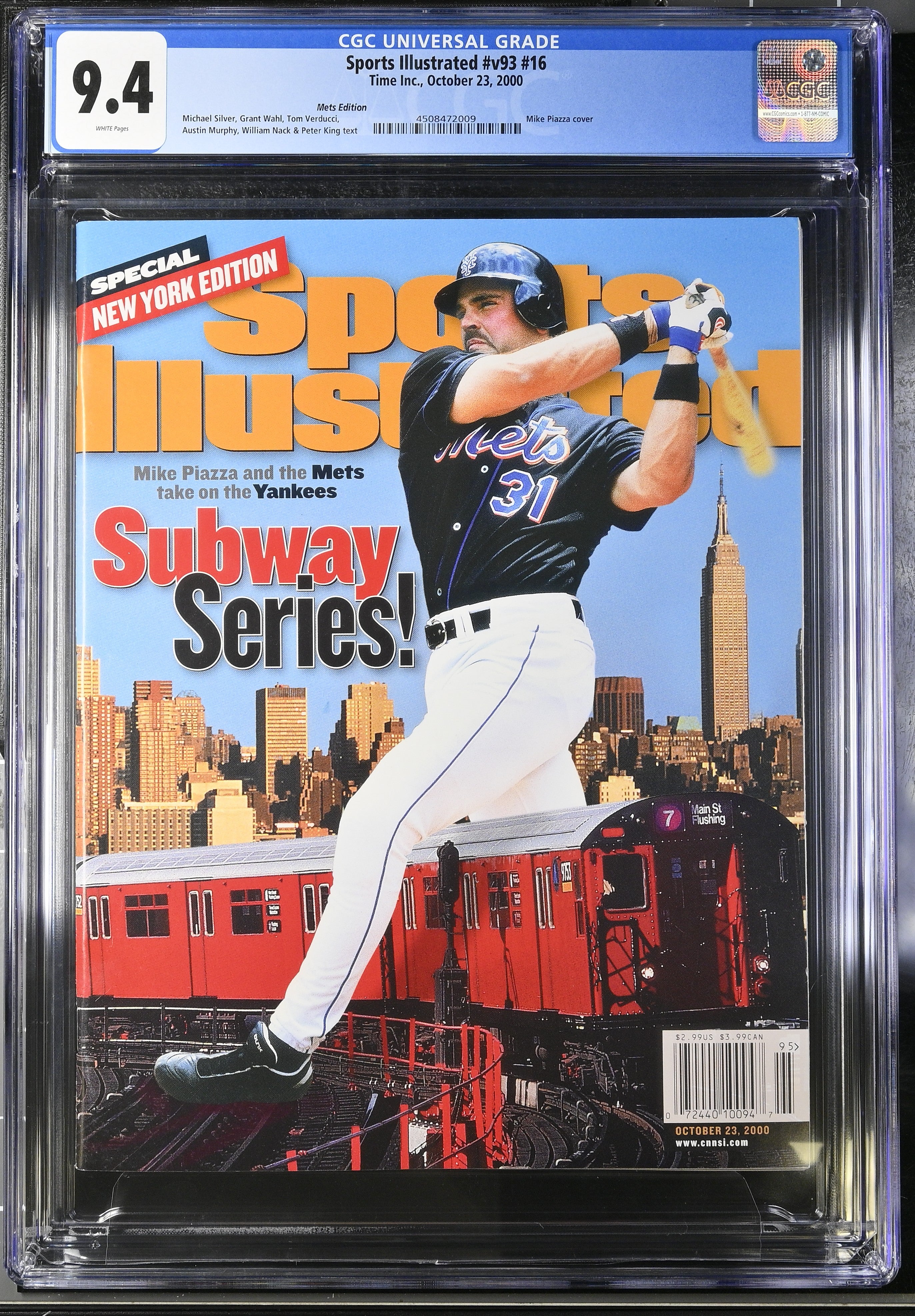 2000 Mike Piazza Sports Illustrated – CGC 9.4 Newsstand