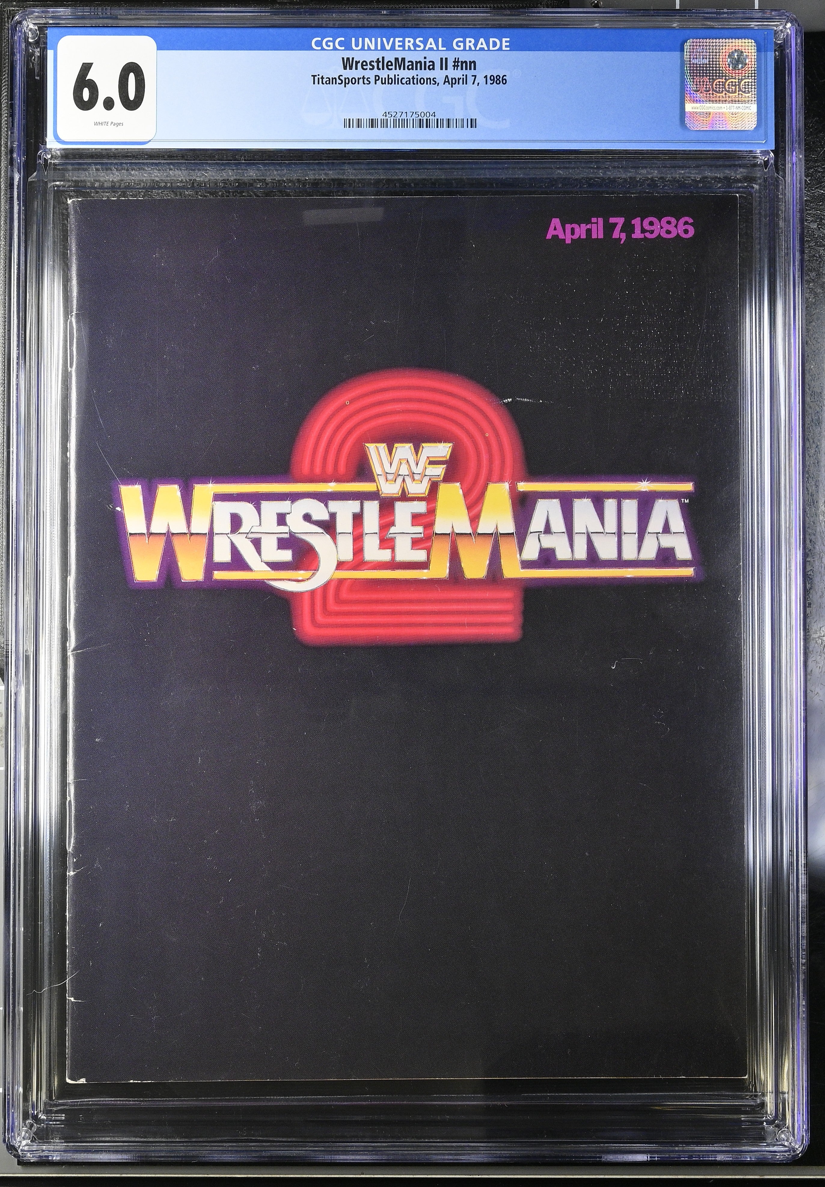 1986 WrestleMania II Program – CGC 6.0