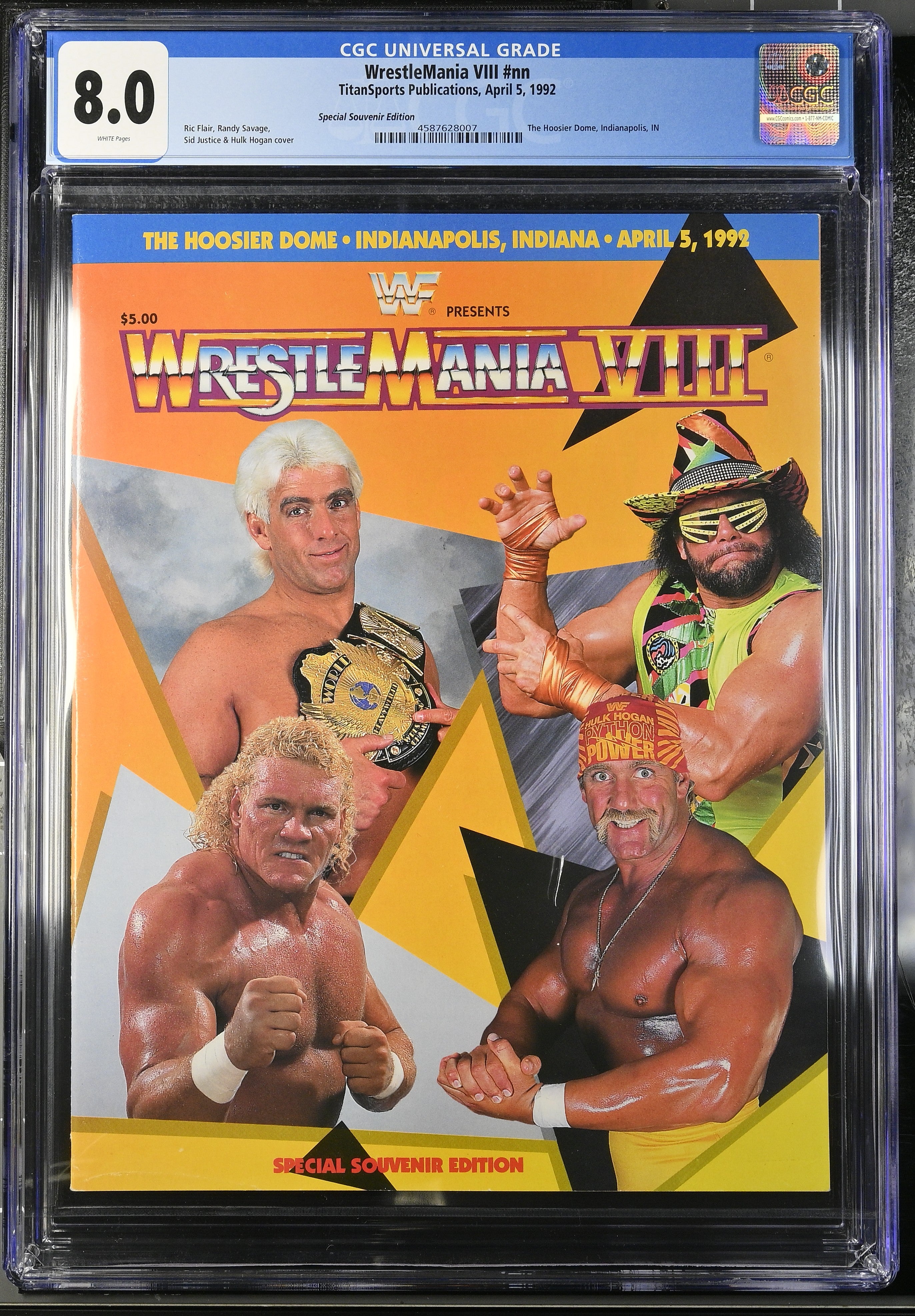 1992 WrestleMania VIII Program – CGC 8.0 Special Souvenir Edition