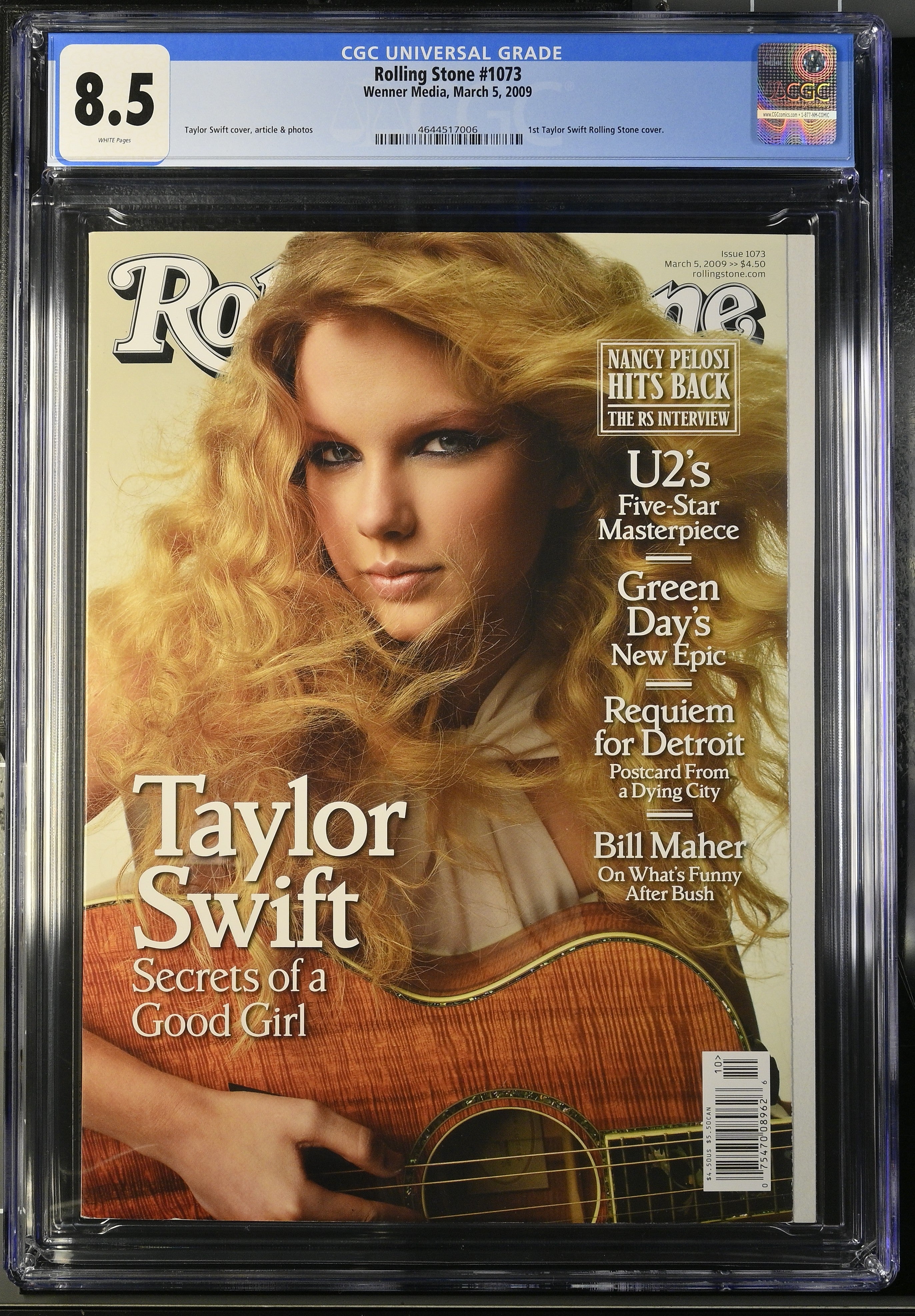 2009 Taylor Swift Rolling Stone 1st Cover – CGC 8.5 Newsstand-thumbmail-1