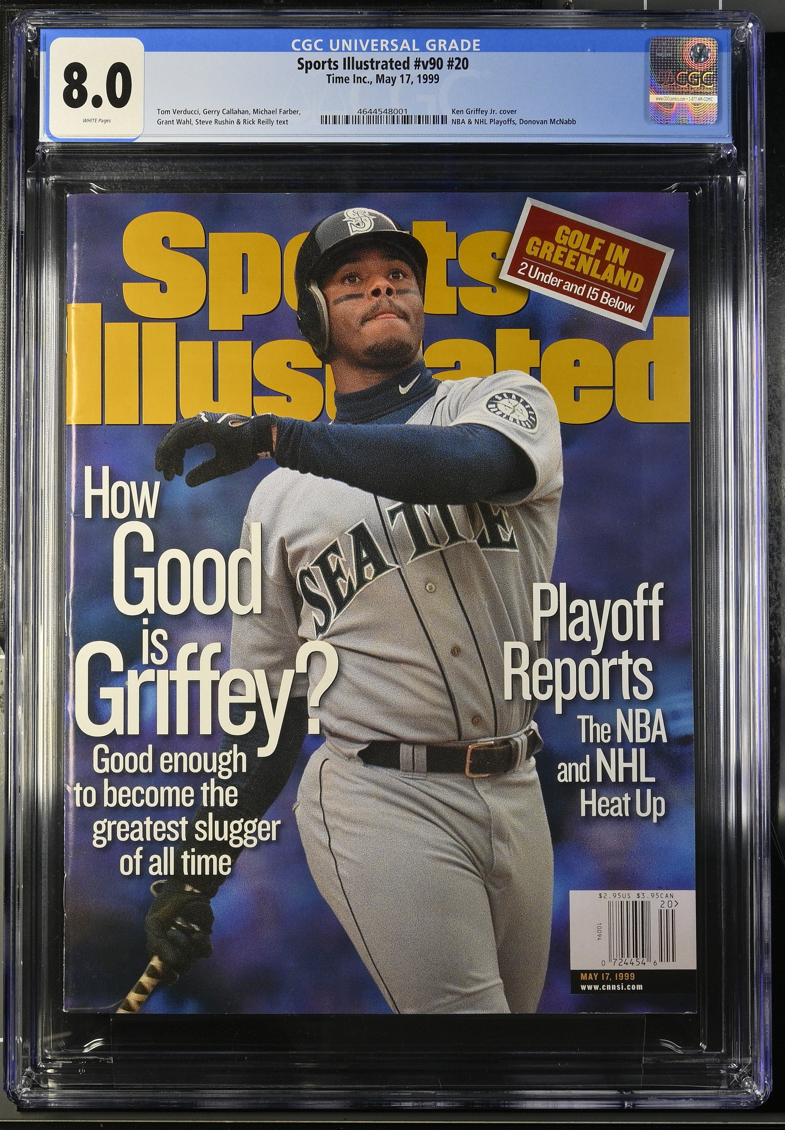 1999 Ken Griffey Jr. Sports Illustrated – CGC 8 Newsstand